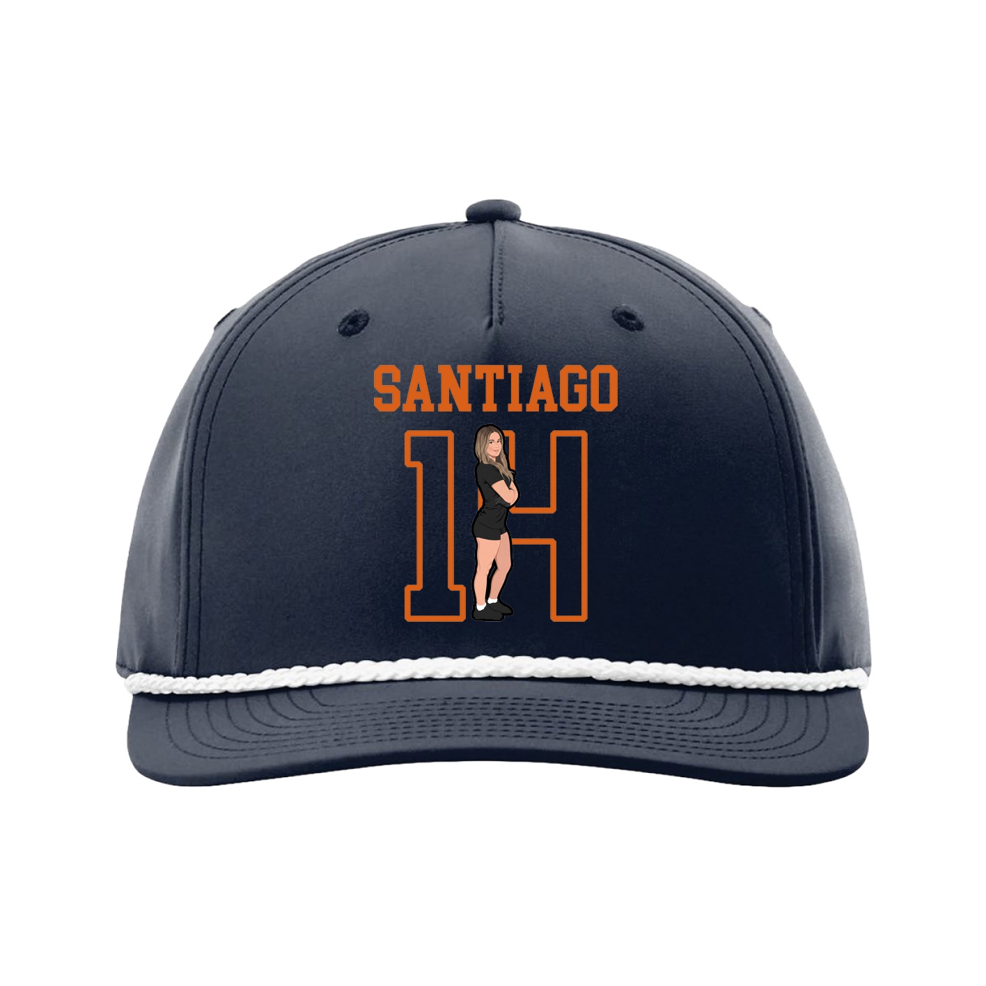 Five-Panel Classic Rope Cap — Shirsey in Navy
