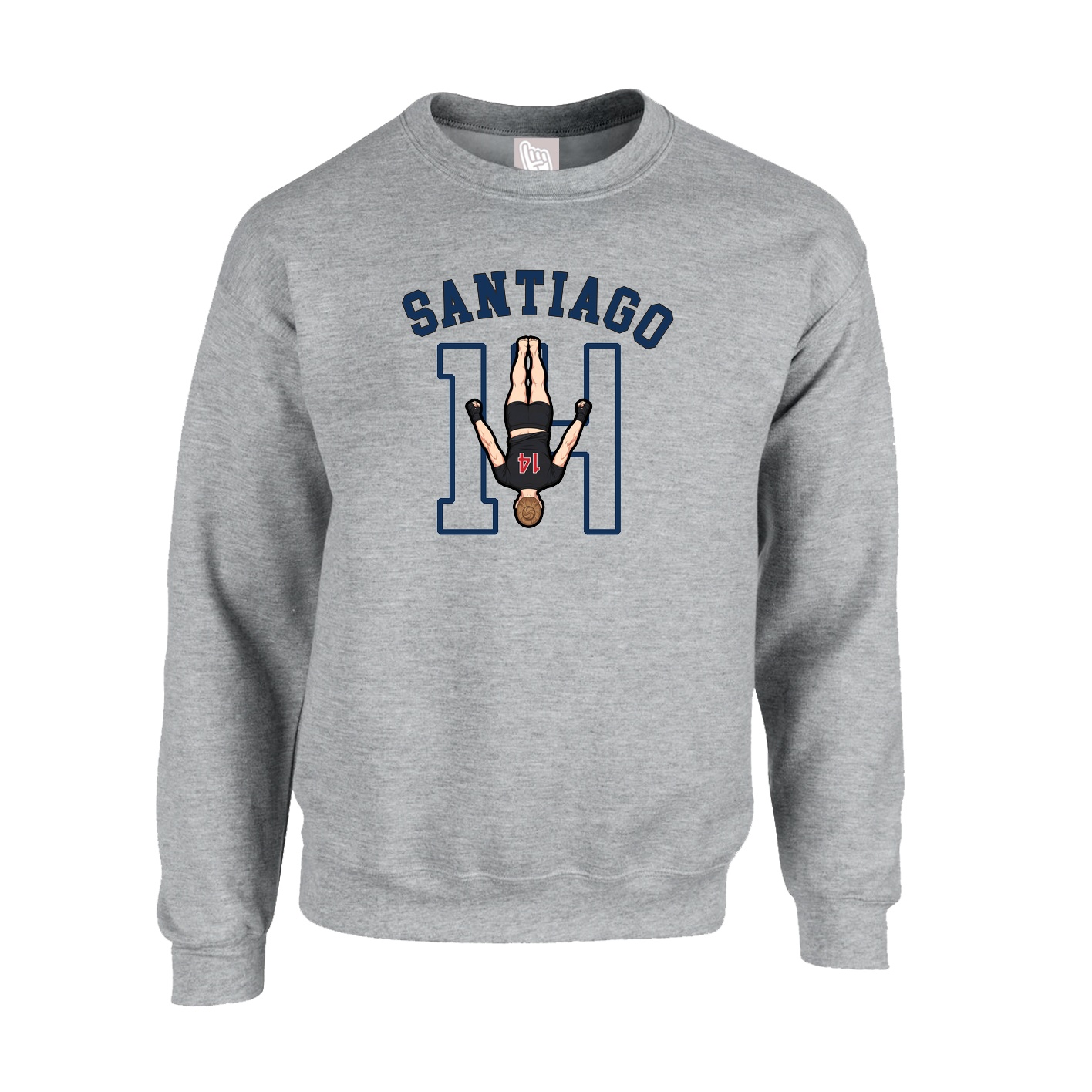 Fleece Crew — Shirsey Arch in Grey