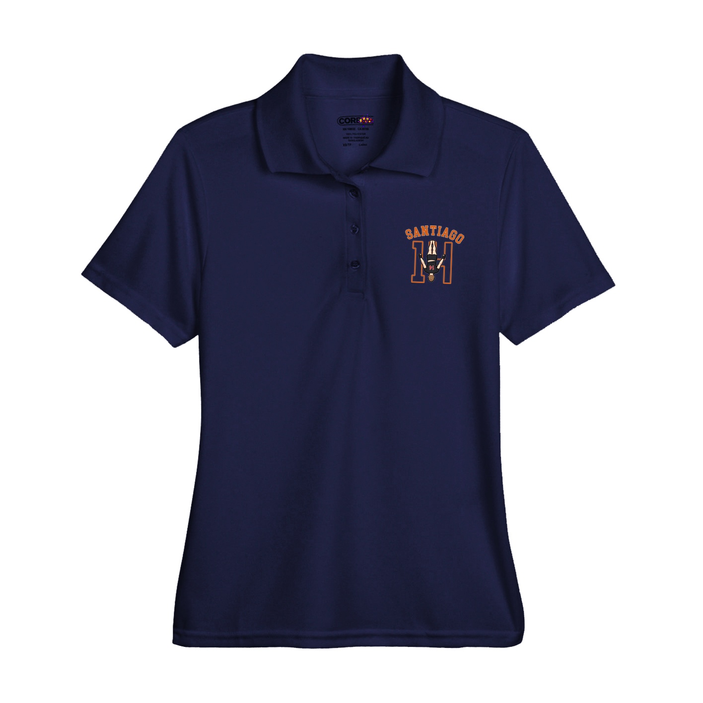 Womens Performance Polo — Shirsey Arch in Navy