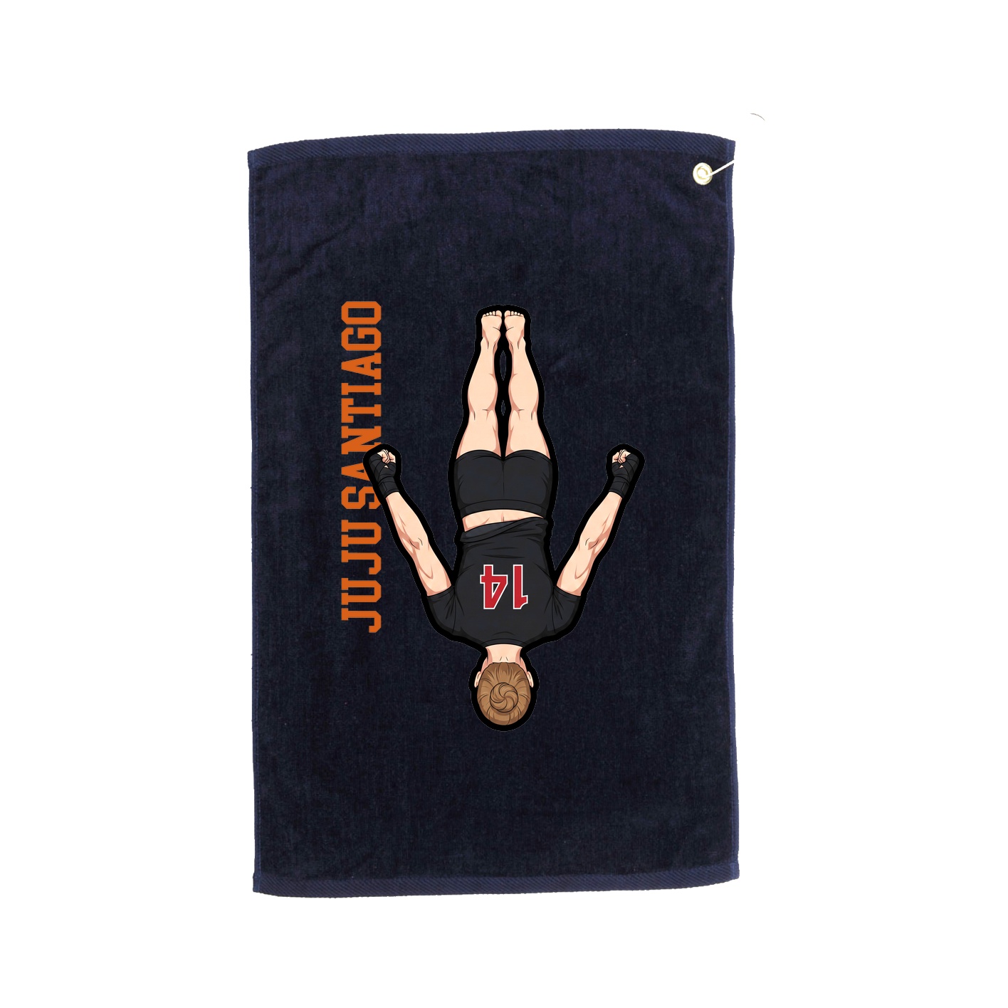 Golf Towel — Name Vertical in Navy