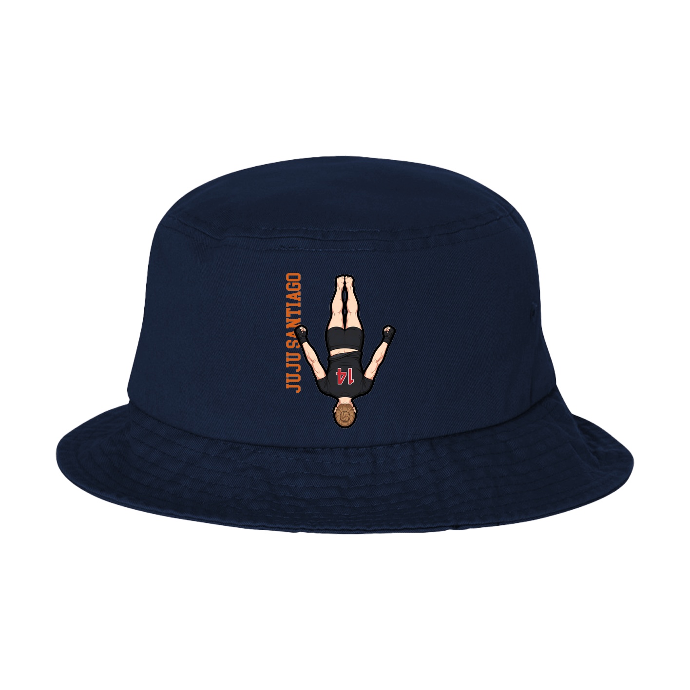Bucket Cap — Name Vertical in Navy