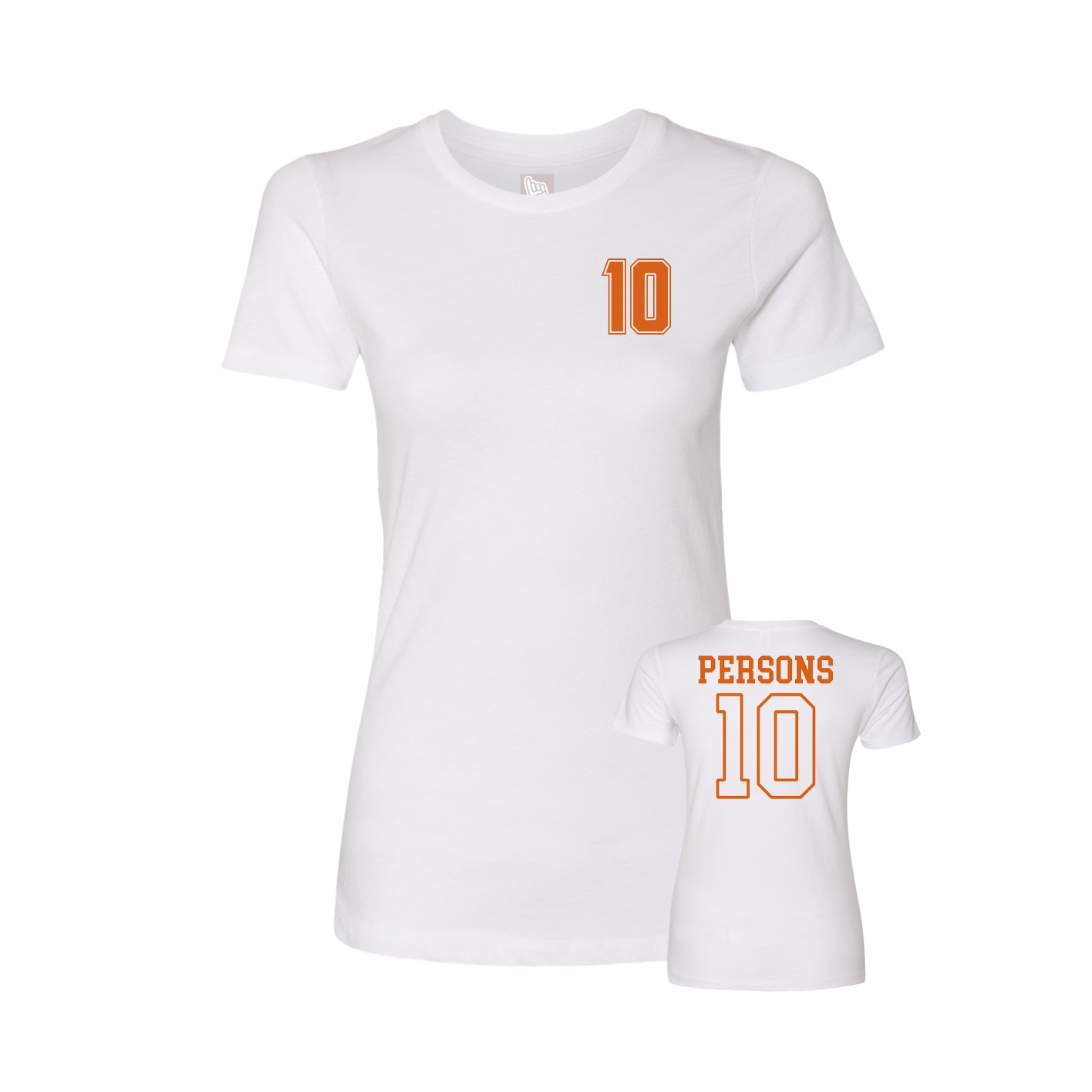 Womens Tee — Chest Back in White