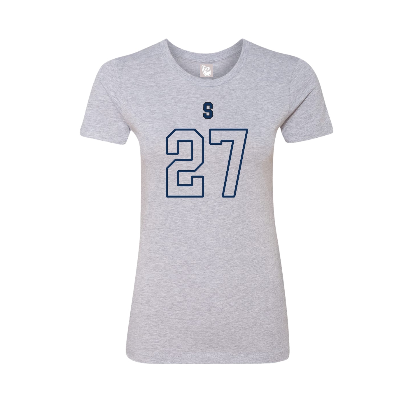 Fitted Women's Tee — Shirsey Arch in Grey