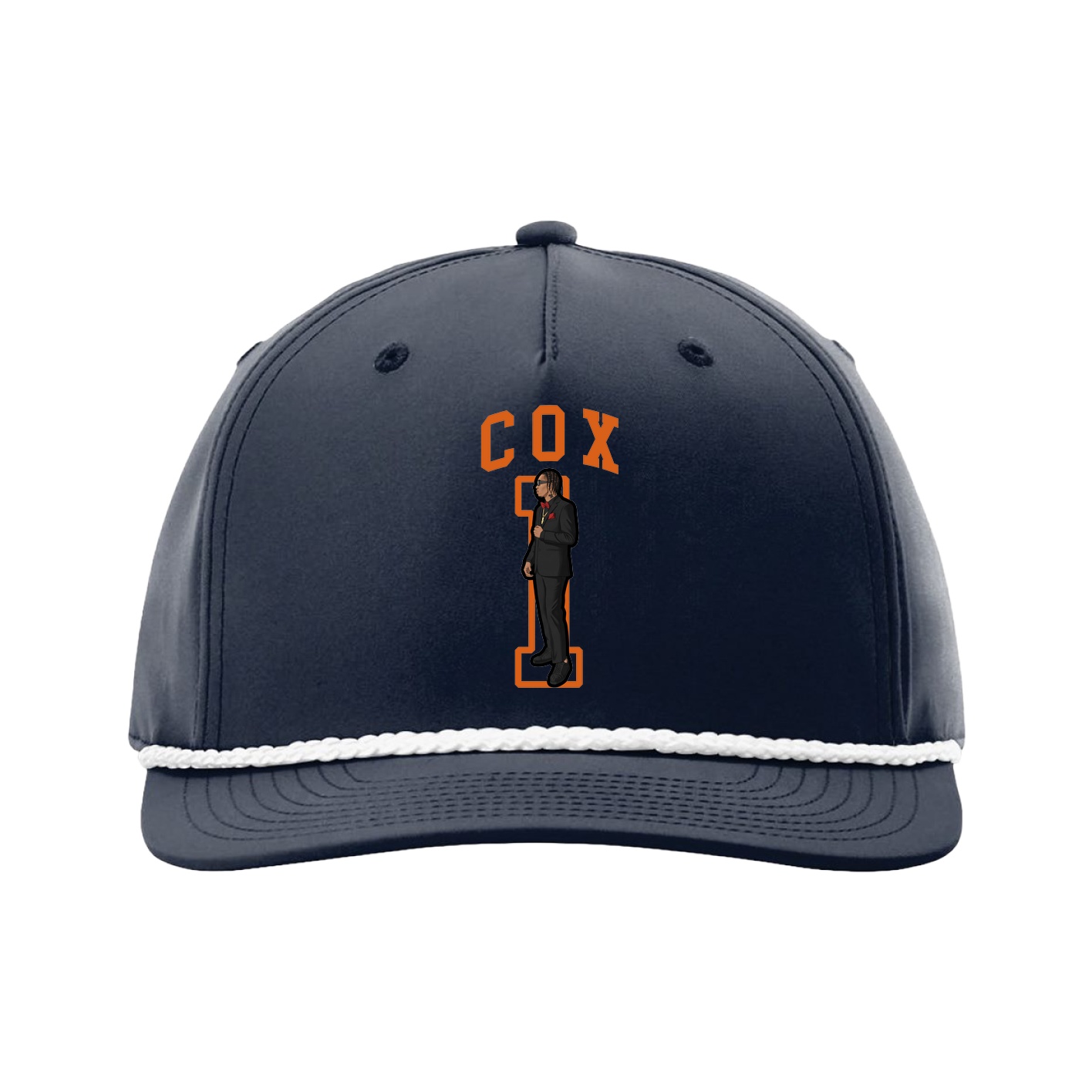 Five-Panel Classic Rope Cap — Shirsey in Navy