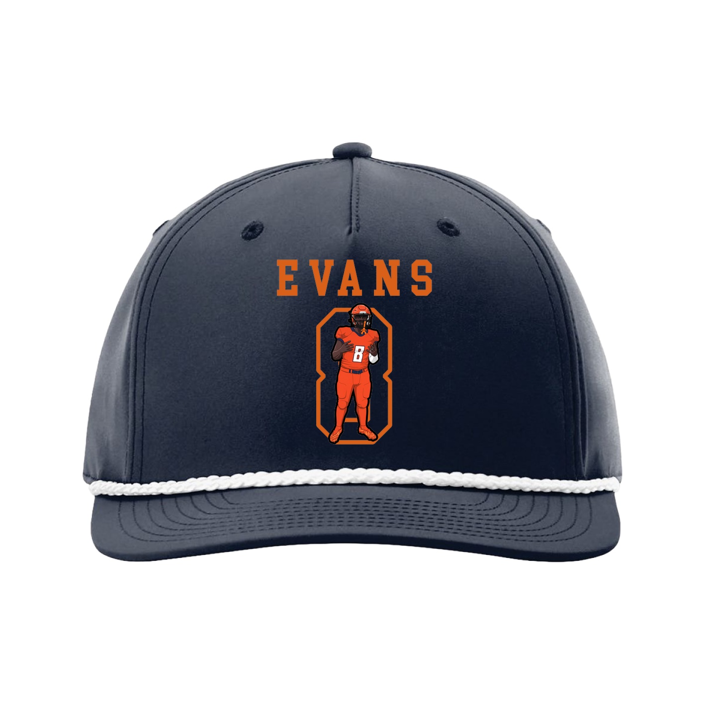 Five-Panel Classic Rope Cap — Shirsey in Navy