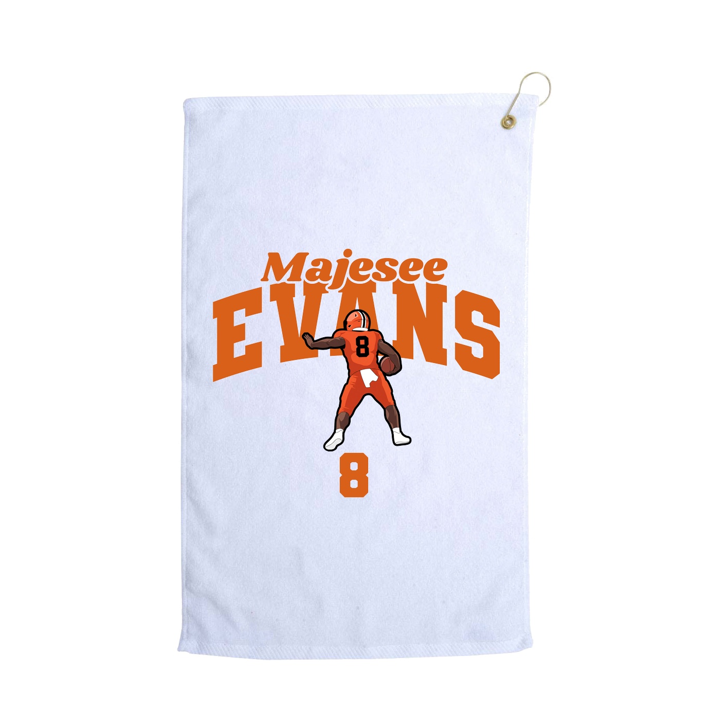 Golf Towel — Signature Arch in White