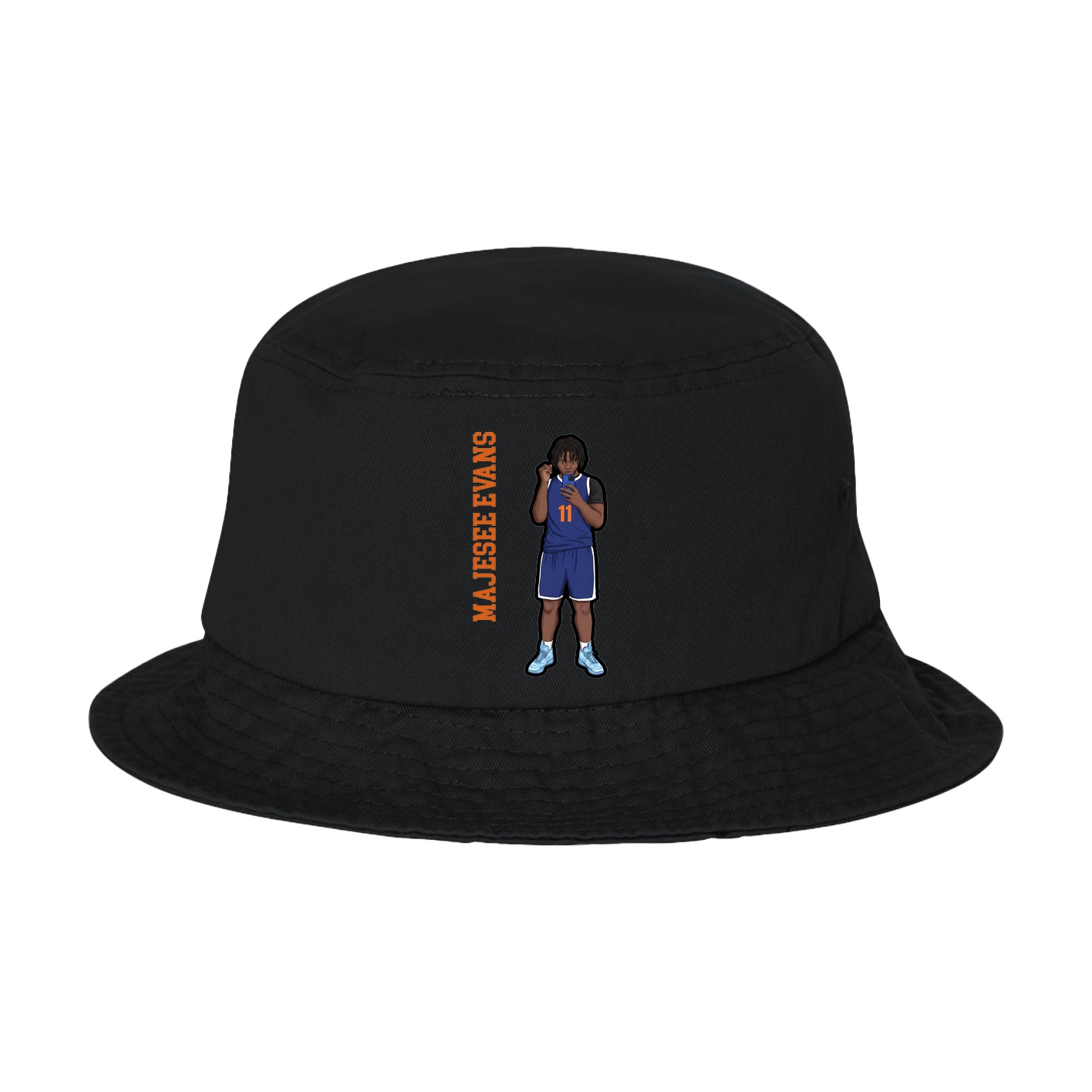 Bucket Cap — Name Vertical in Black