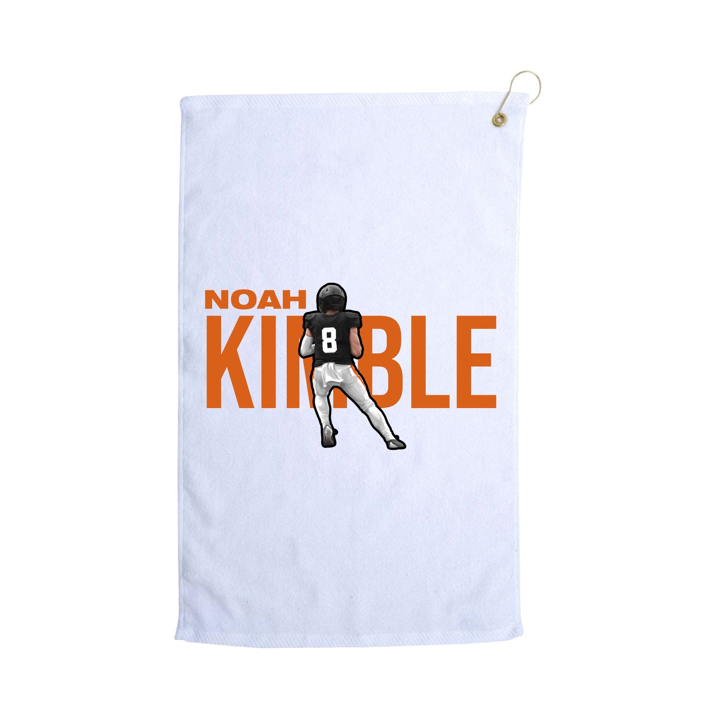 Golf Towel — Player Name in White