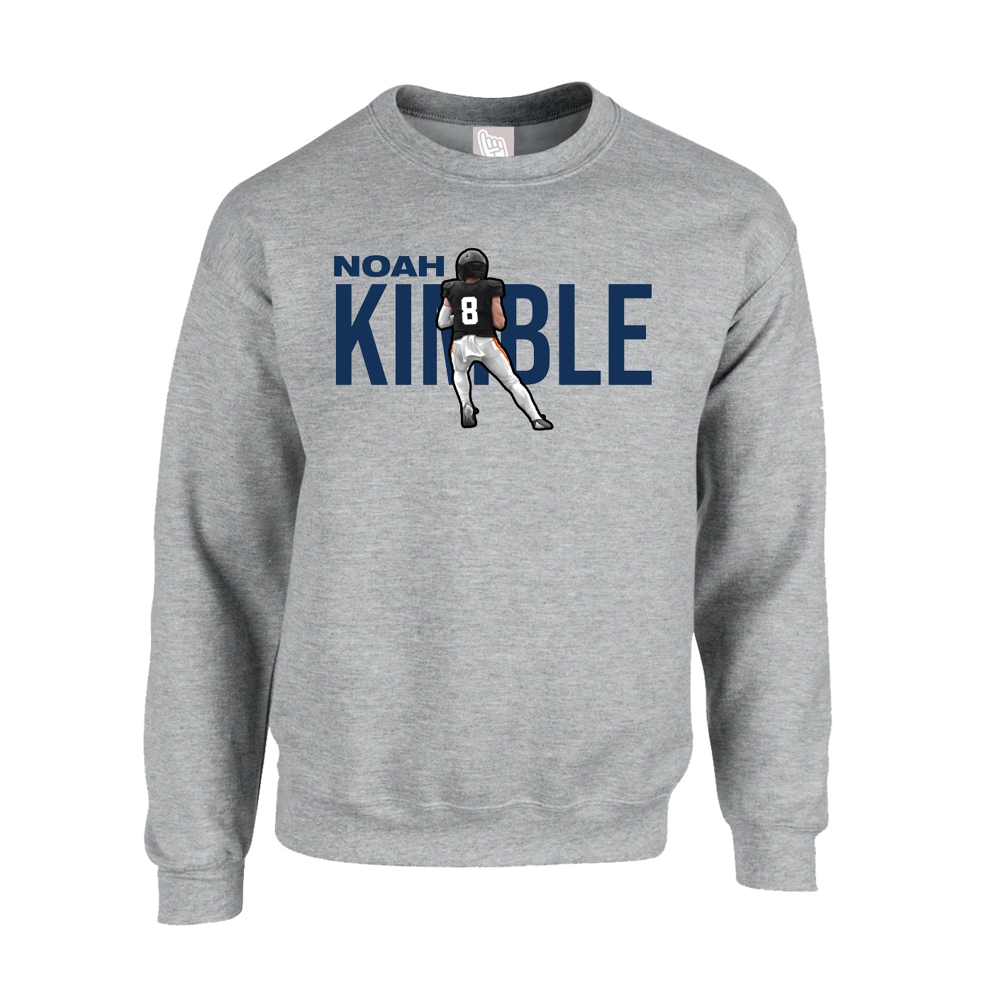 Fleece Crew — Player Name in Grey
