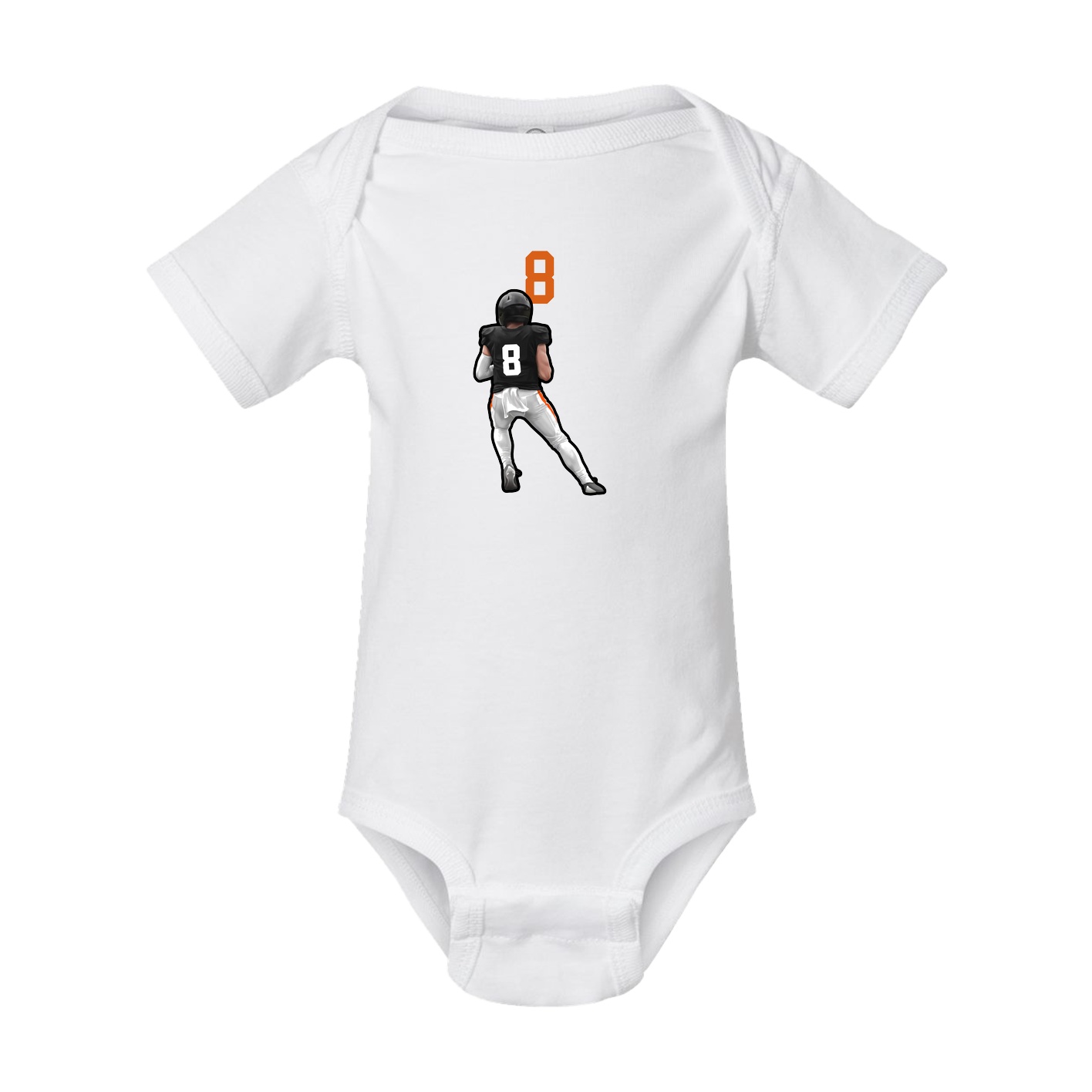 Baby Onesie — Number Top in White