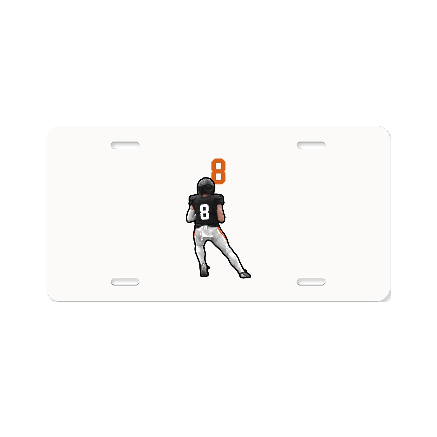 License Plate — Number Top in Classic