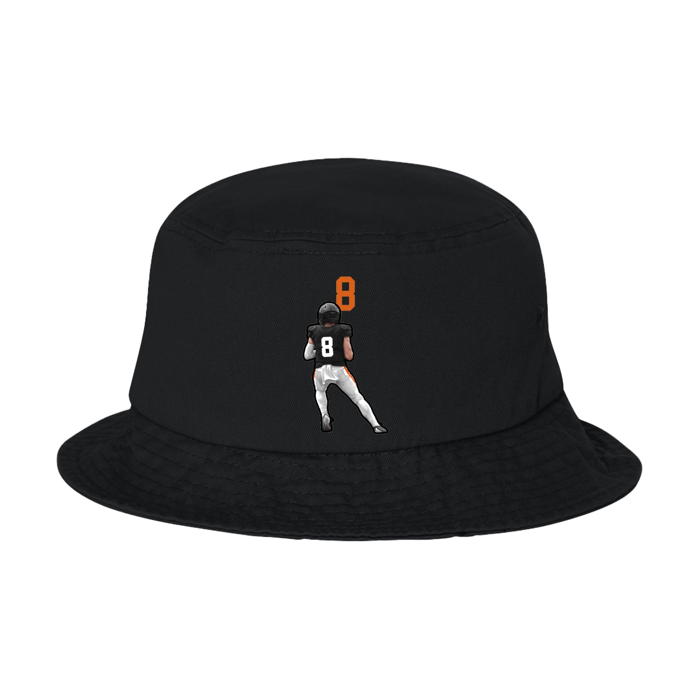 Bucket Cap — Number Top in Black