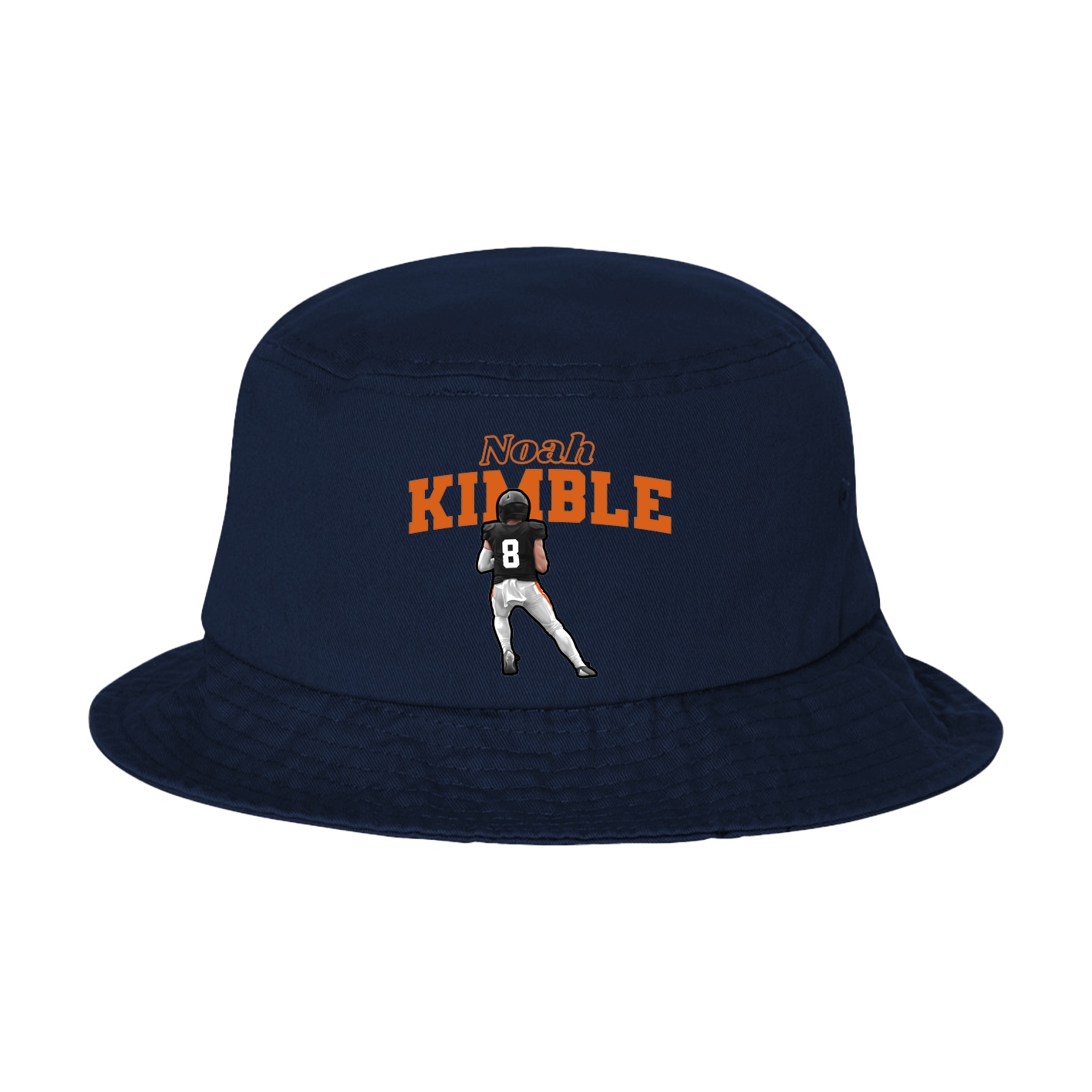 Bucket Cap — Name Arch in Navy