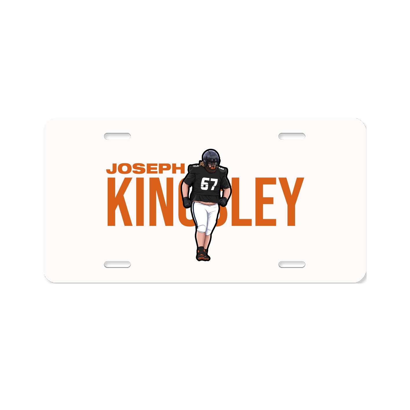 License Plate — Player Name in Classic