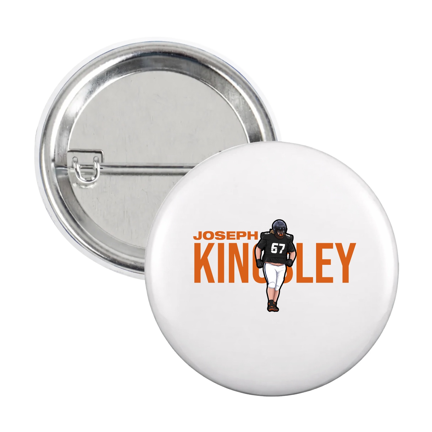 Game Day Button — Player Name in White