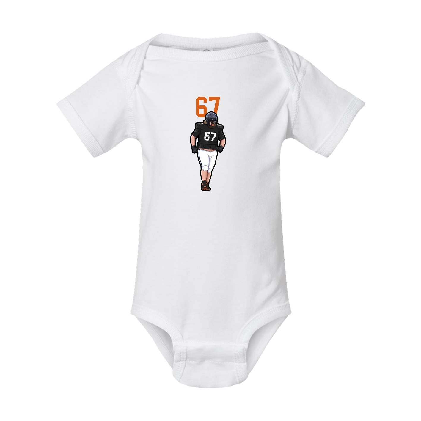 Baby Onesie — Number Top in White