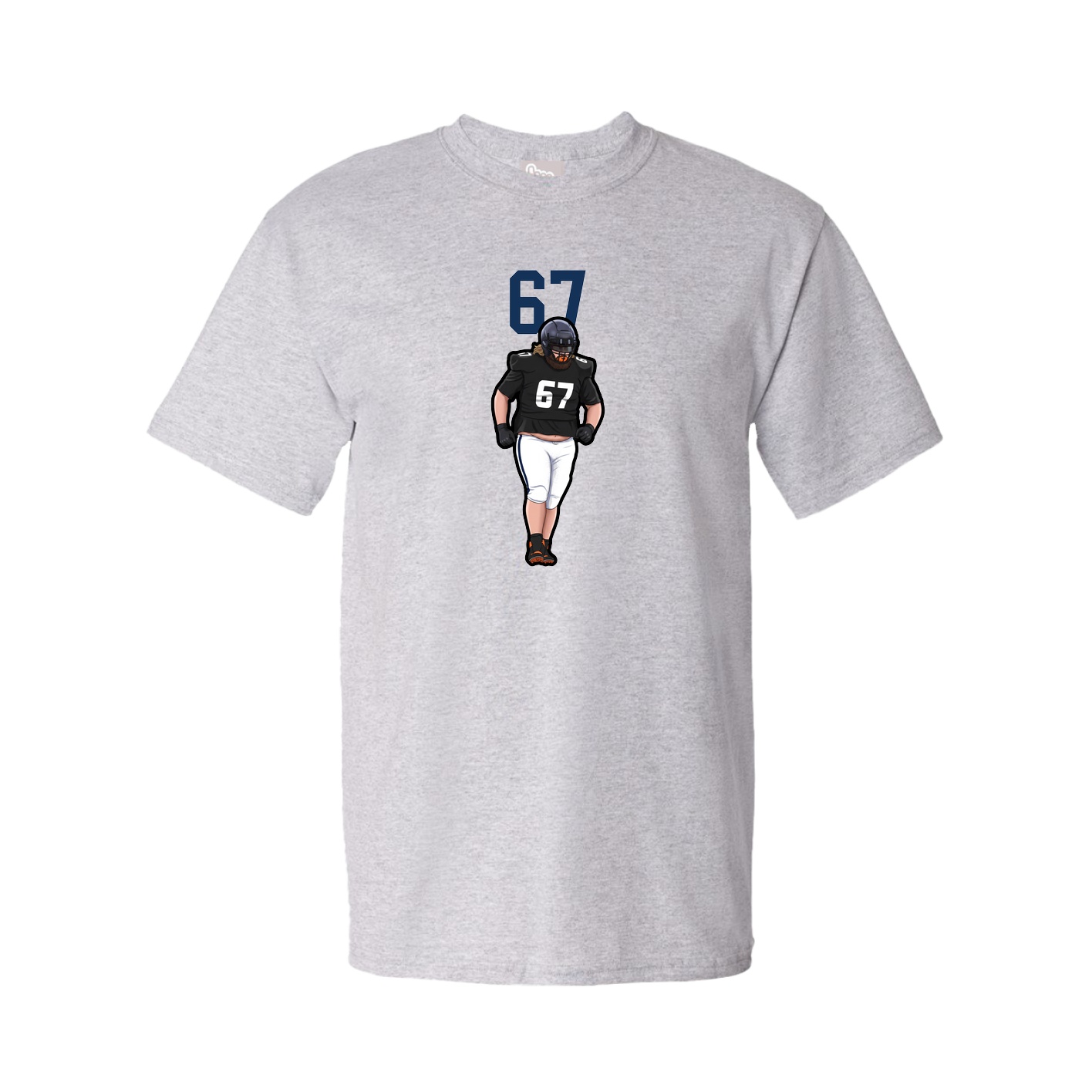 Tee — Number Top in Grey