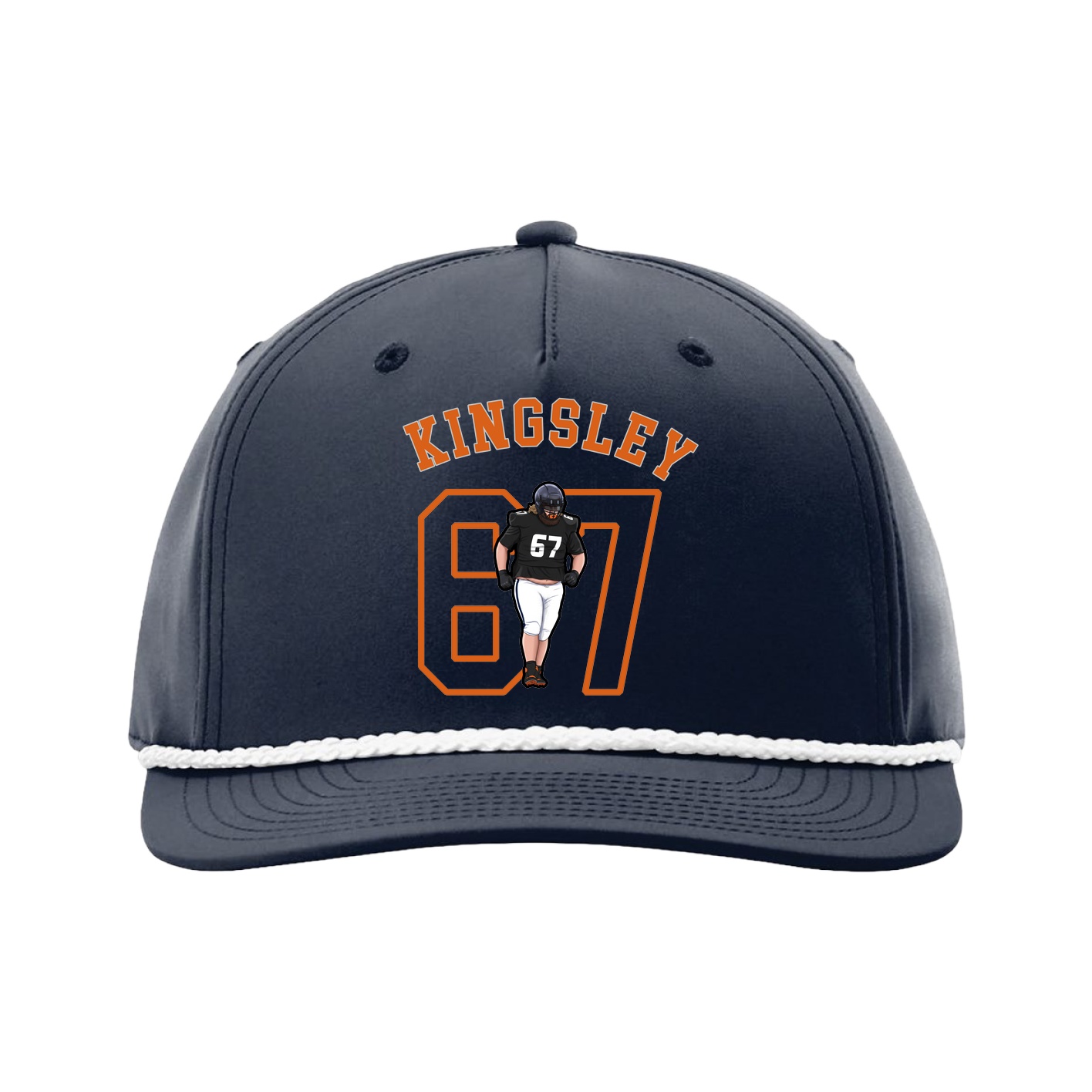 Five-Panel Classic Rope Cap — Shirsey Arch in Navy