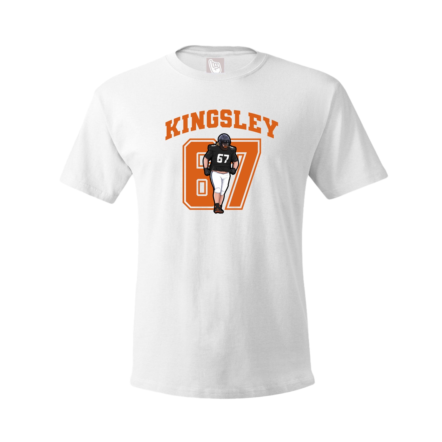 Youth Tee — Number in White