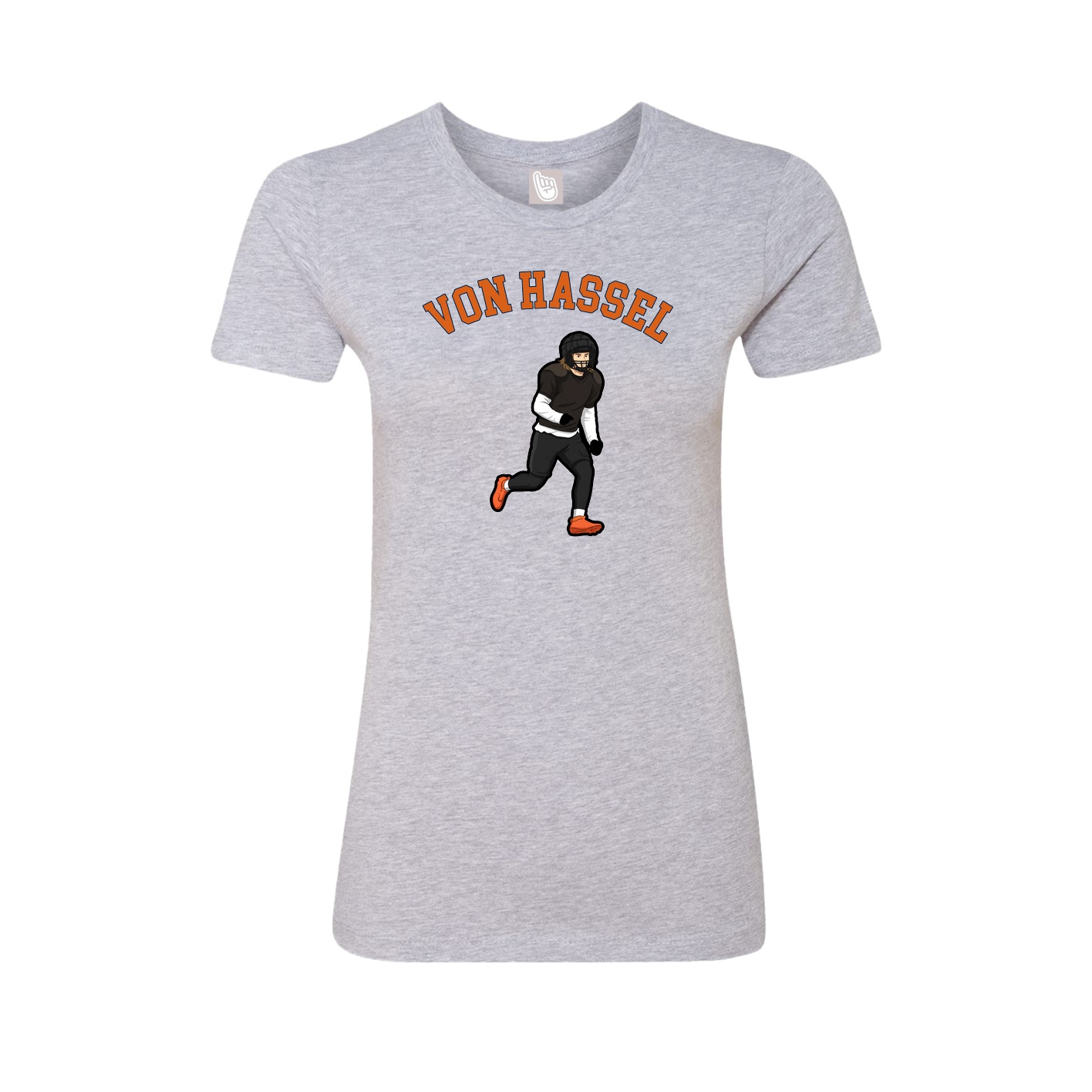 Fitted Women's Tee — Shirsey Arch in Grey