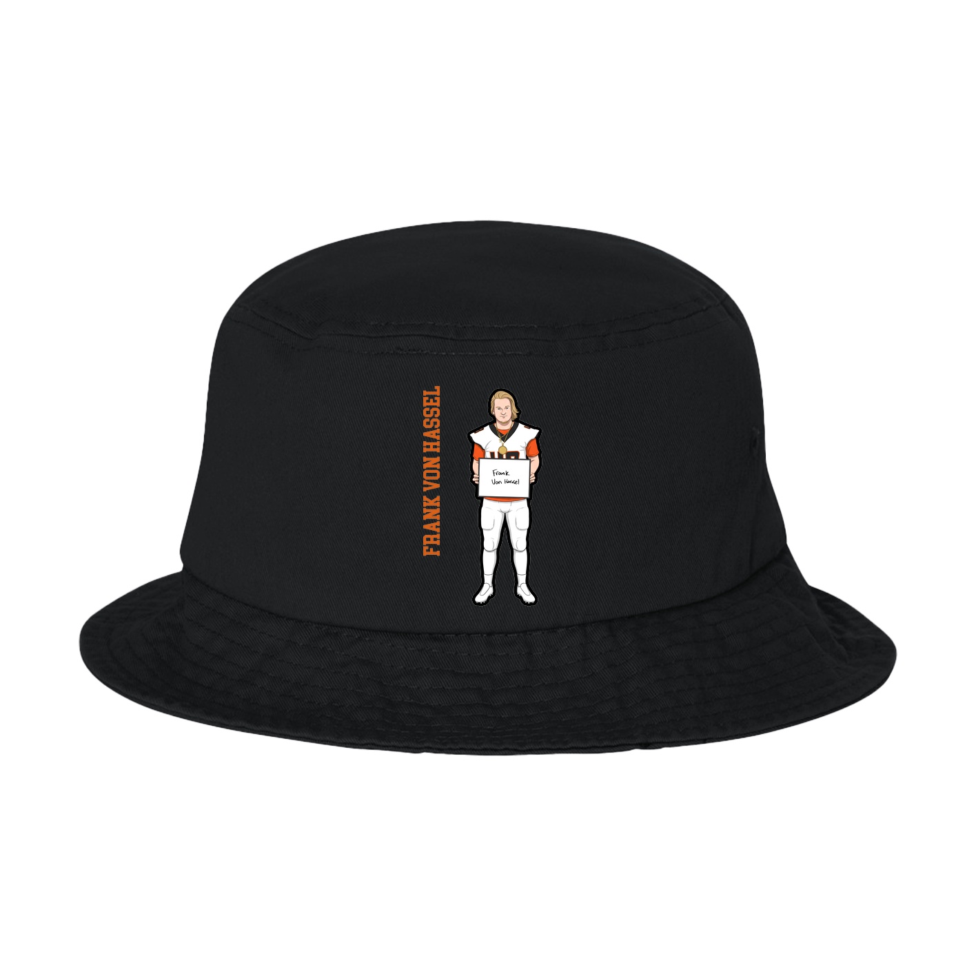 Bucket Cap — Name Vertical in Black