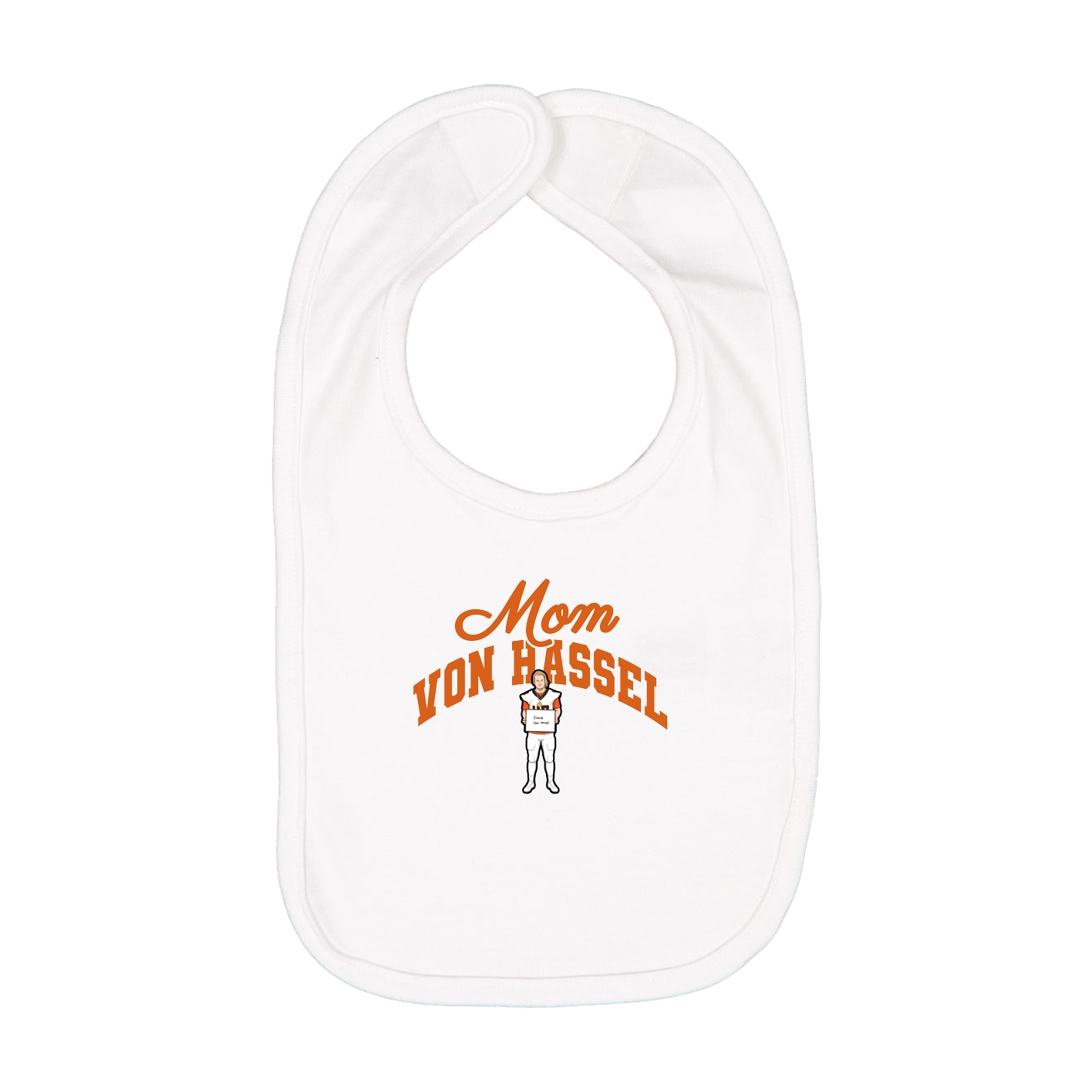 Infant Bib — Mothers Day Arch in White