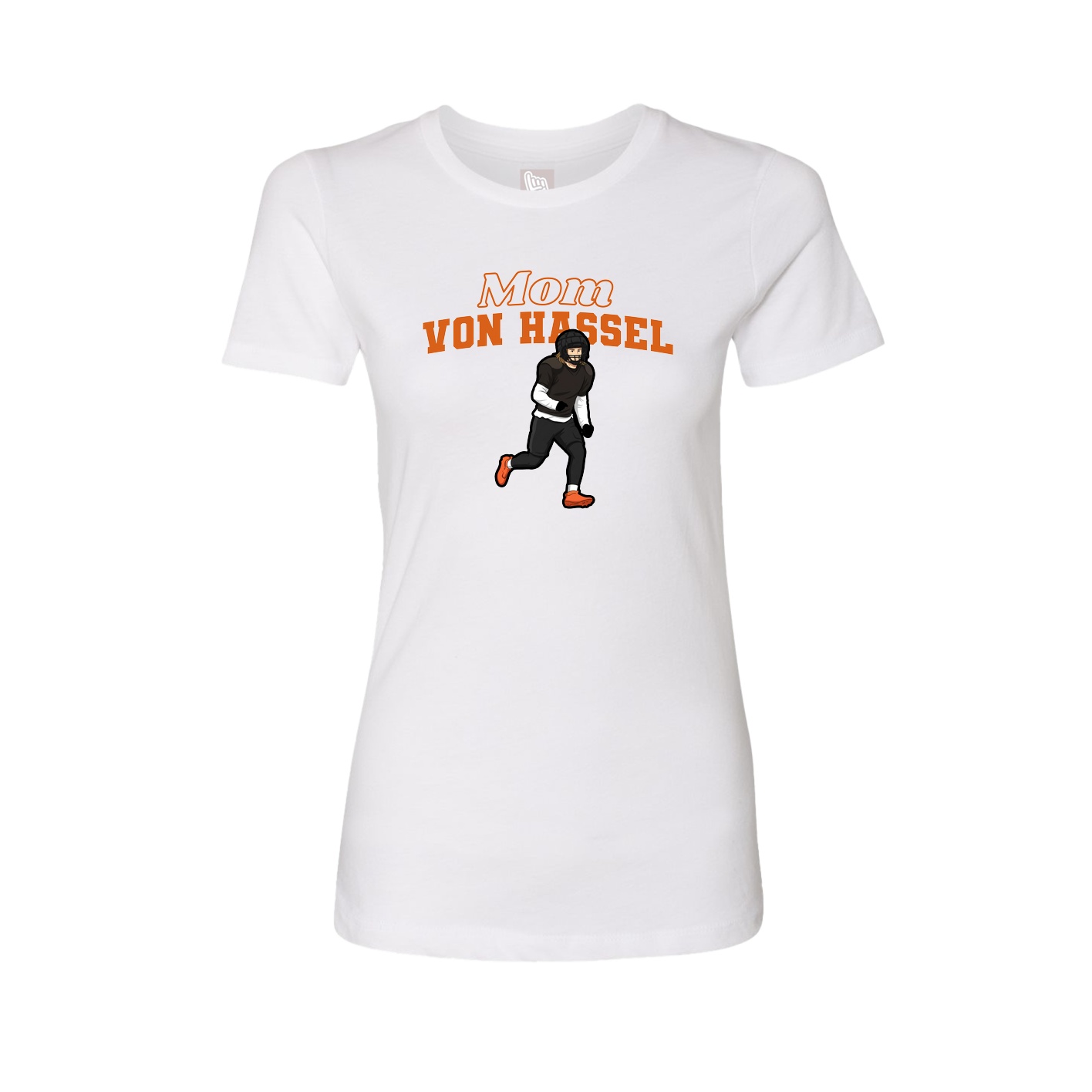Womens Tee — Mothers Day Block in White