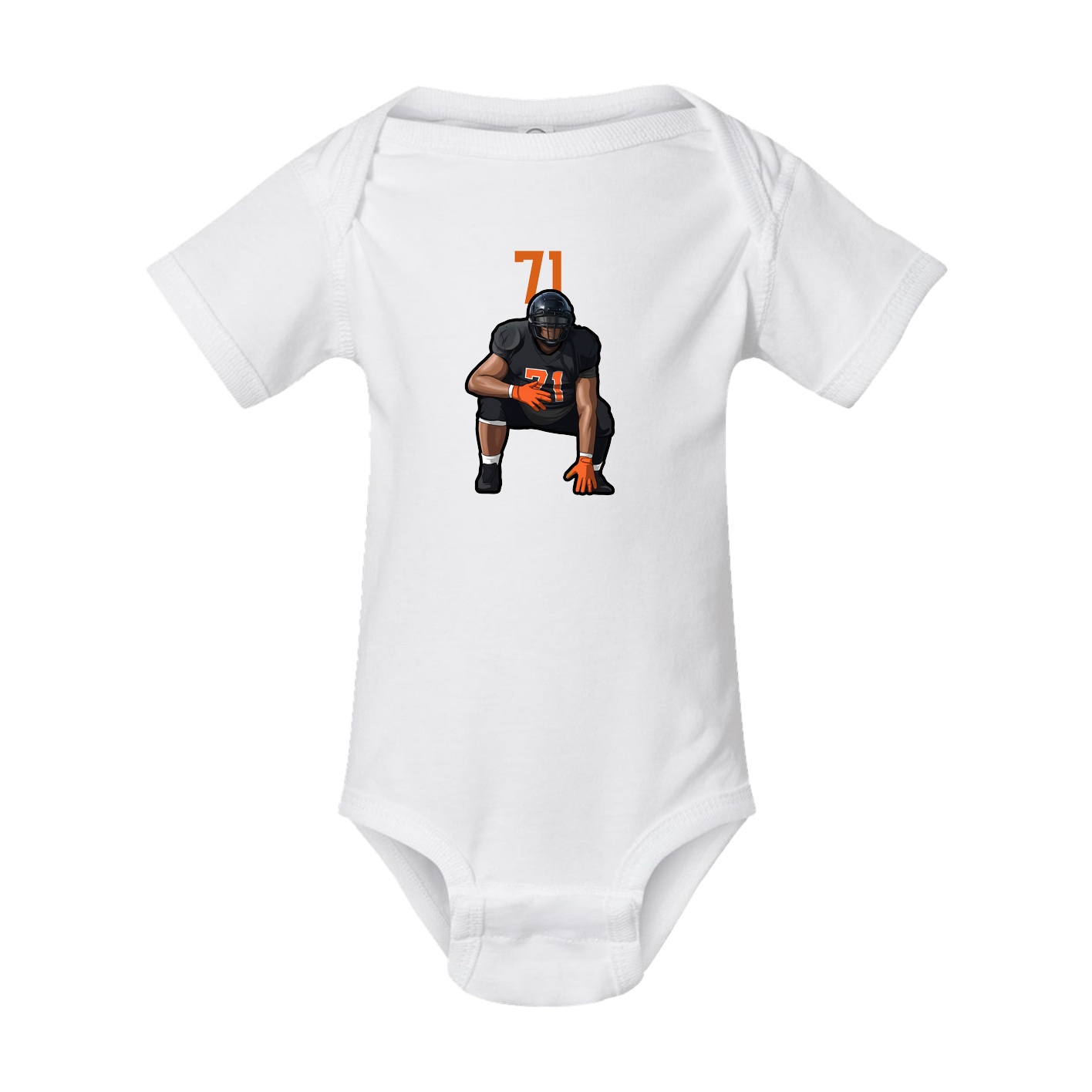 Baby Onesie — Number Top in White