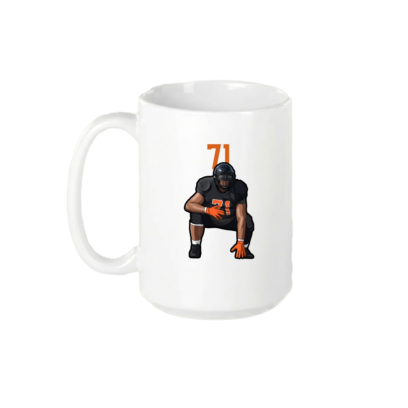 15oz Coffee Mug — Number Top in White