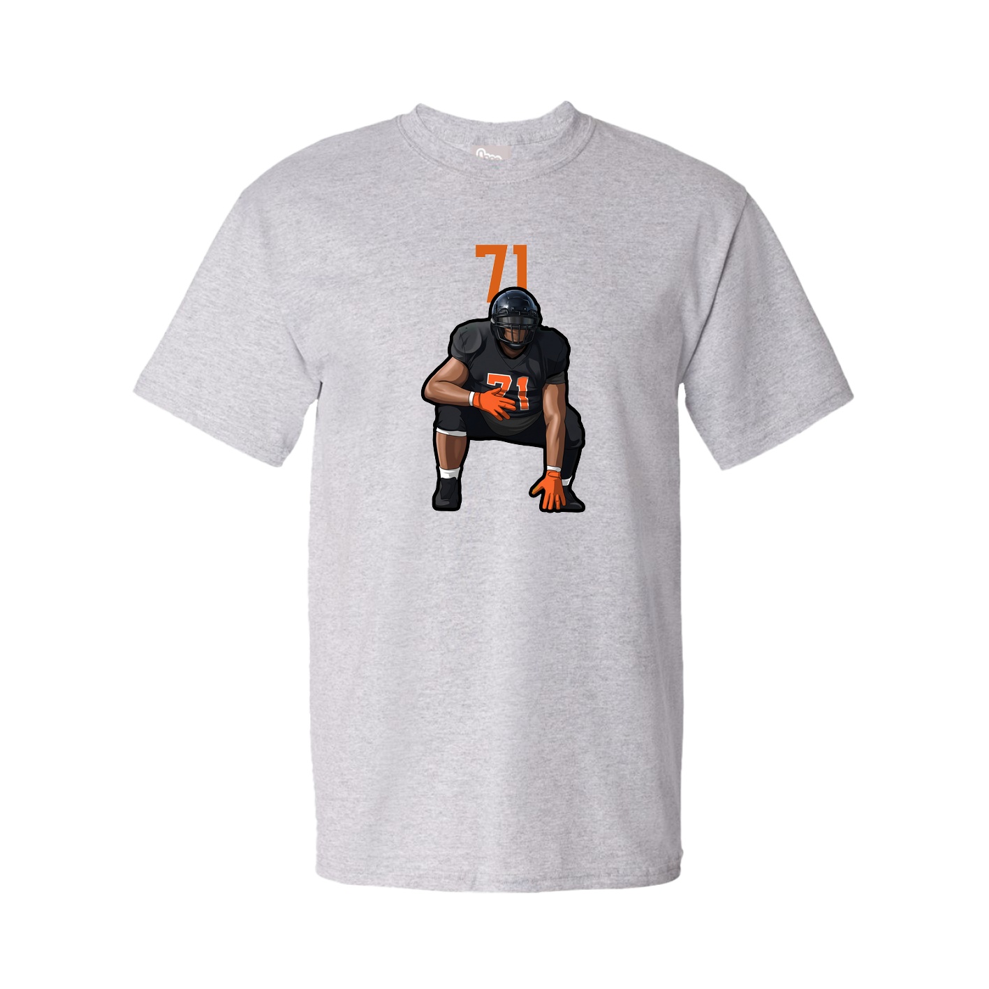 Youth Tee — Number Top in Grey