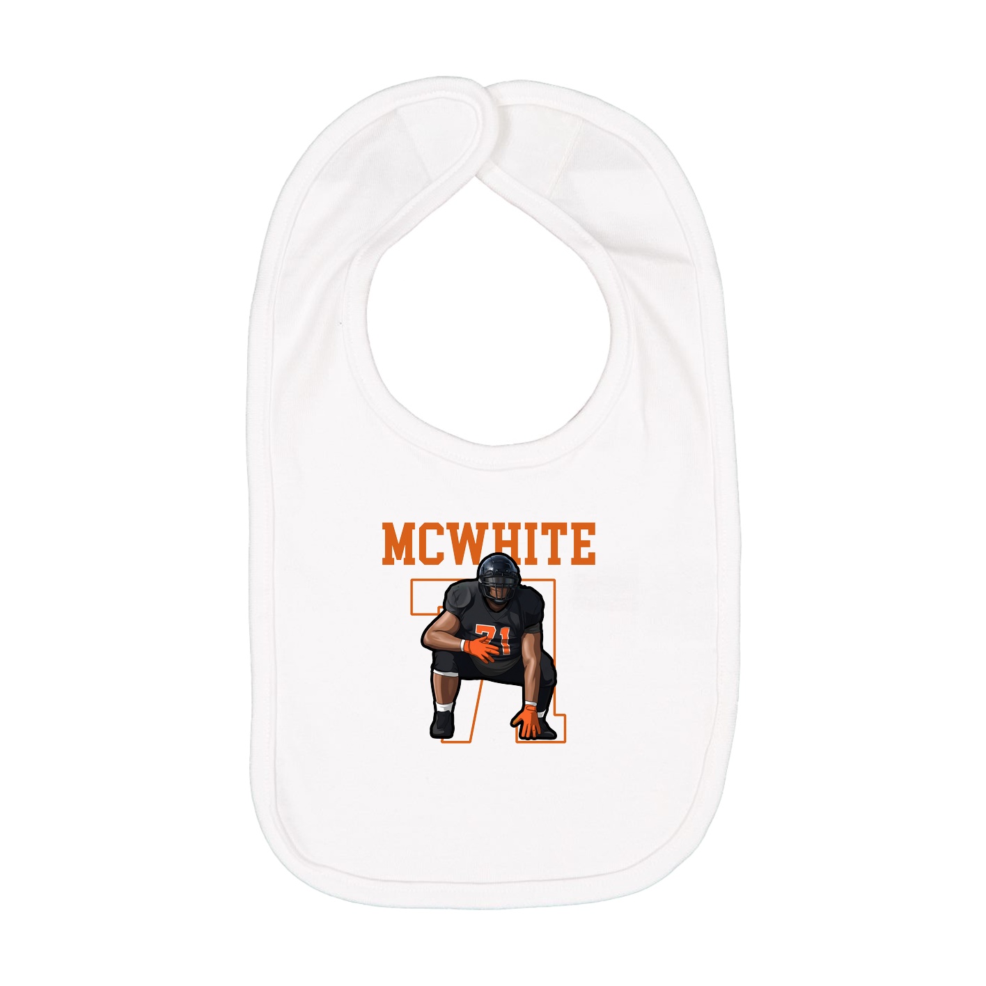 Infant Bib — Shirsey in White