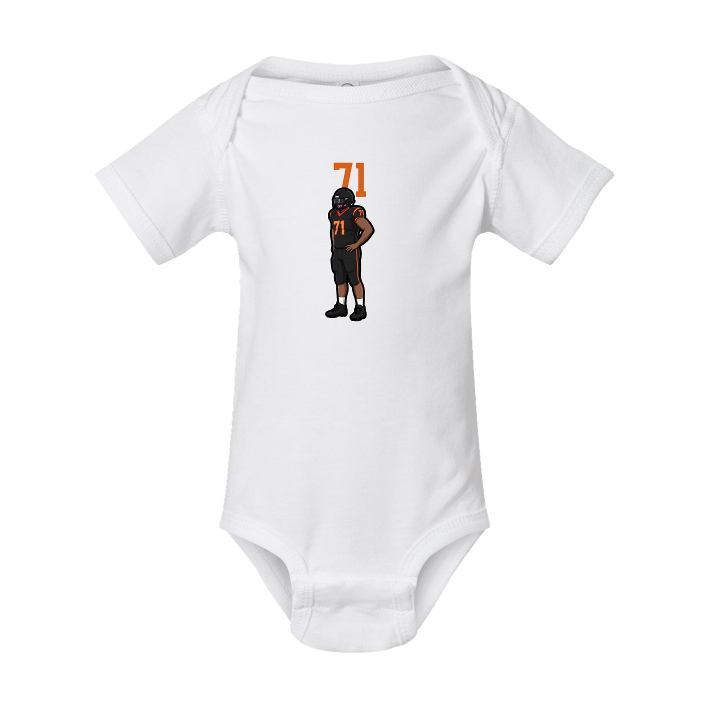Baby Onesie — Number Top in White