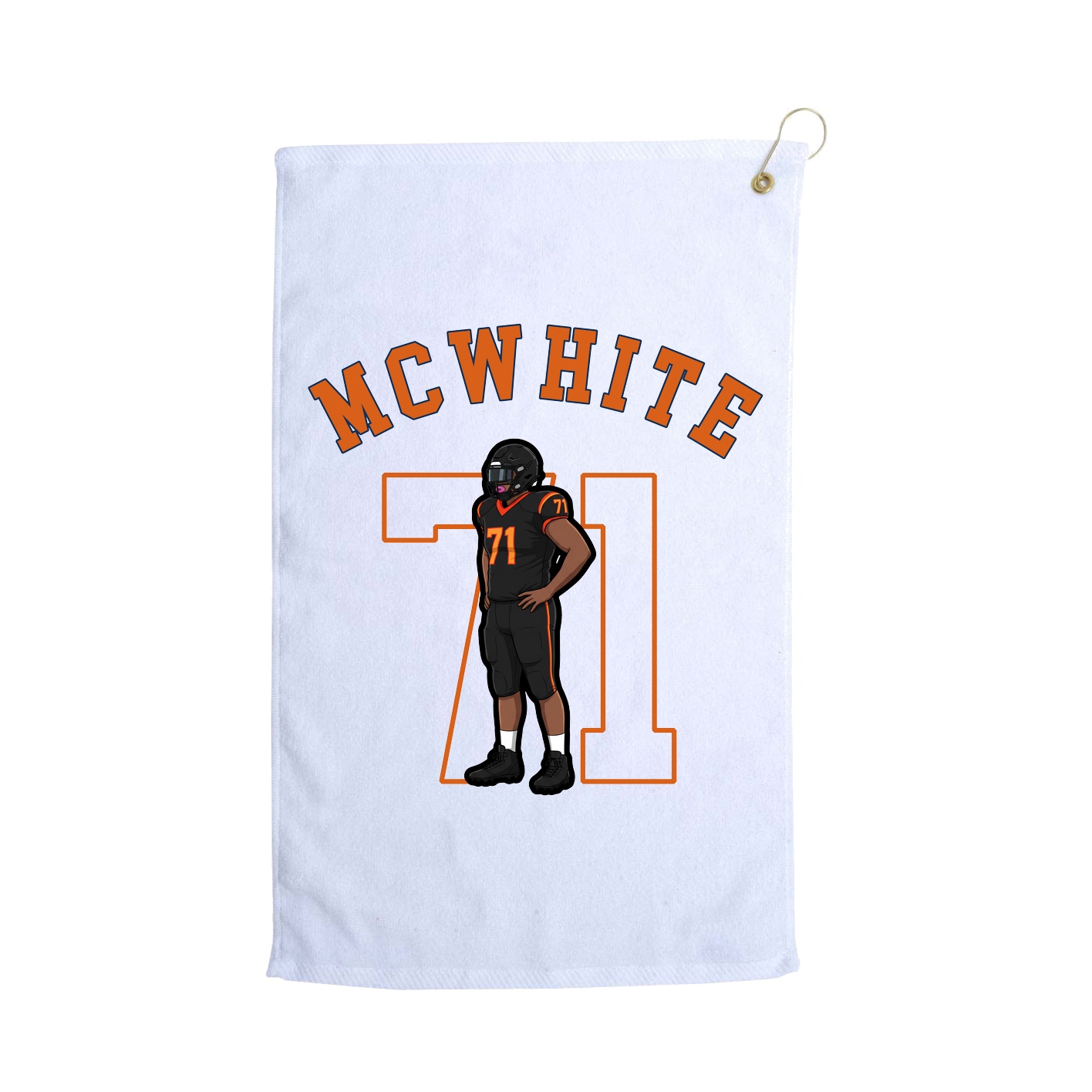 Golf Towel — Shirsey Arch in White