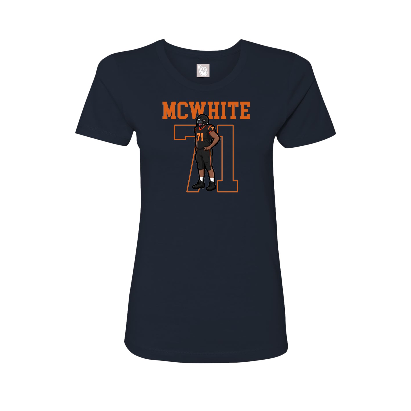 Fitted Women's Tee — Shirsey in Navy