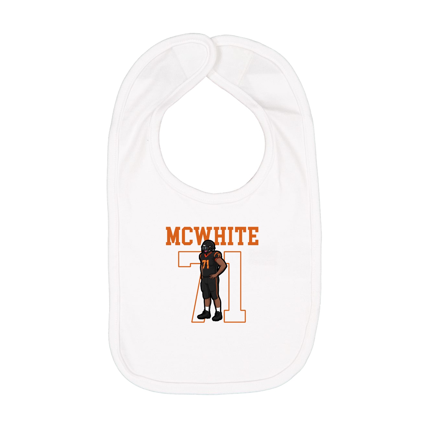 Infant Bib — Shirsey in White
