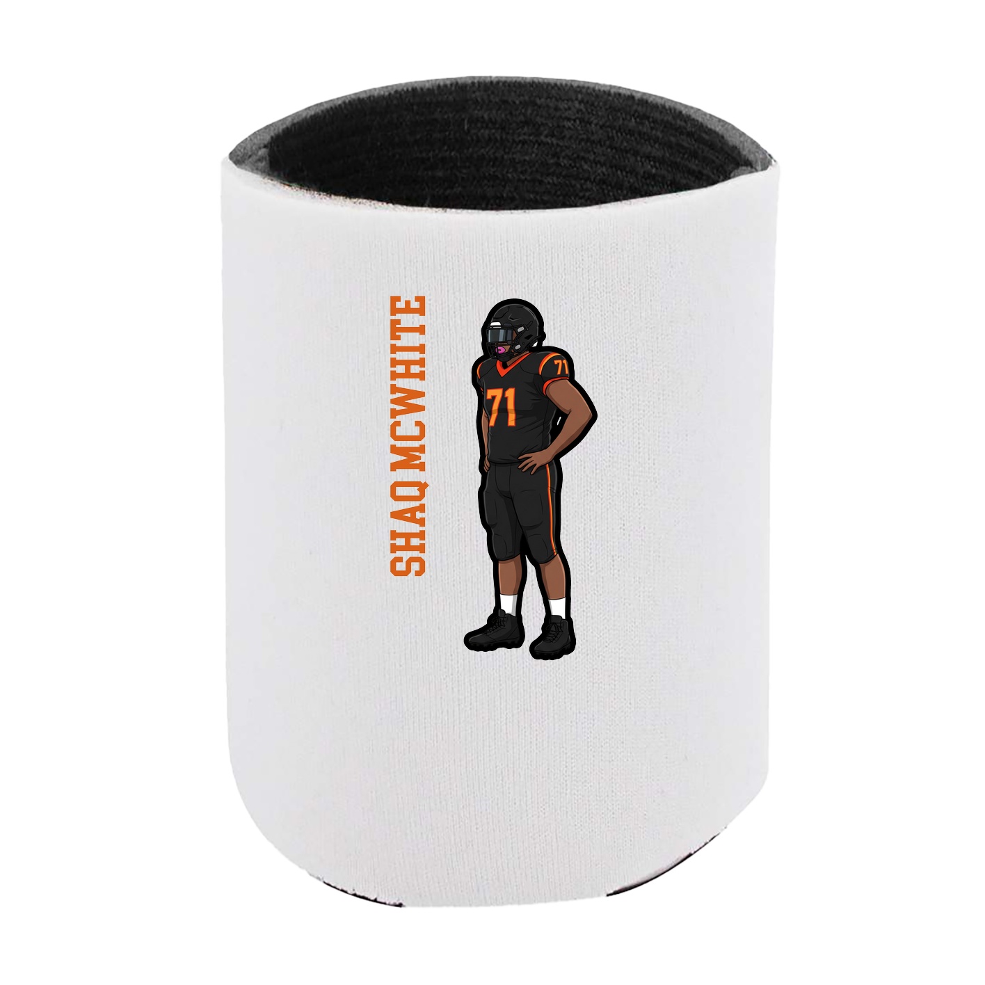 Can Holder — Name Vertical in White