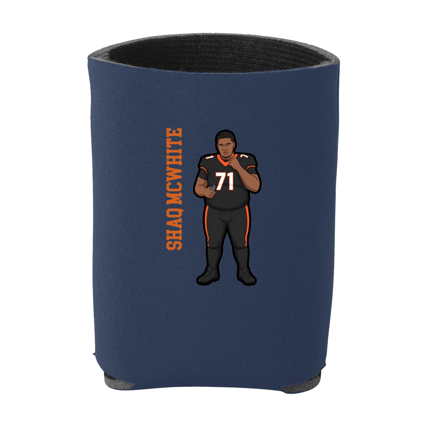 Can Holder — Name Vertical in Navy