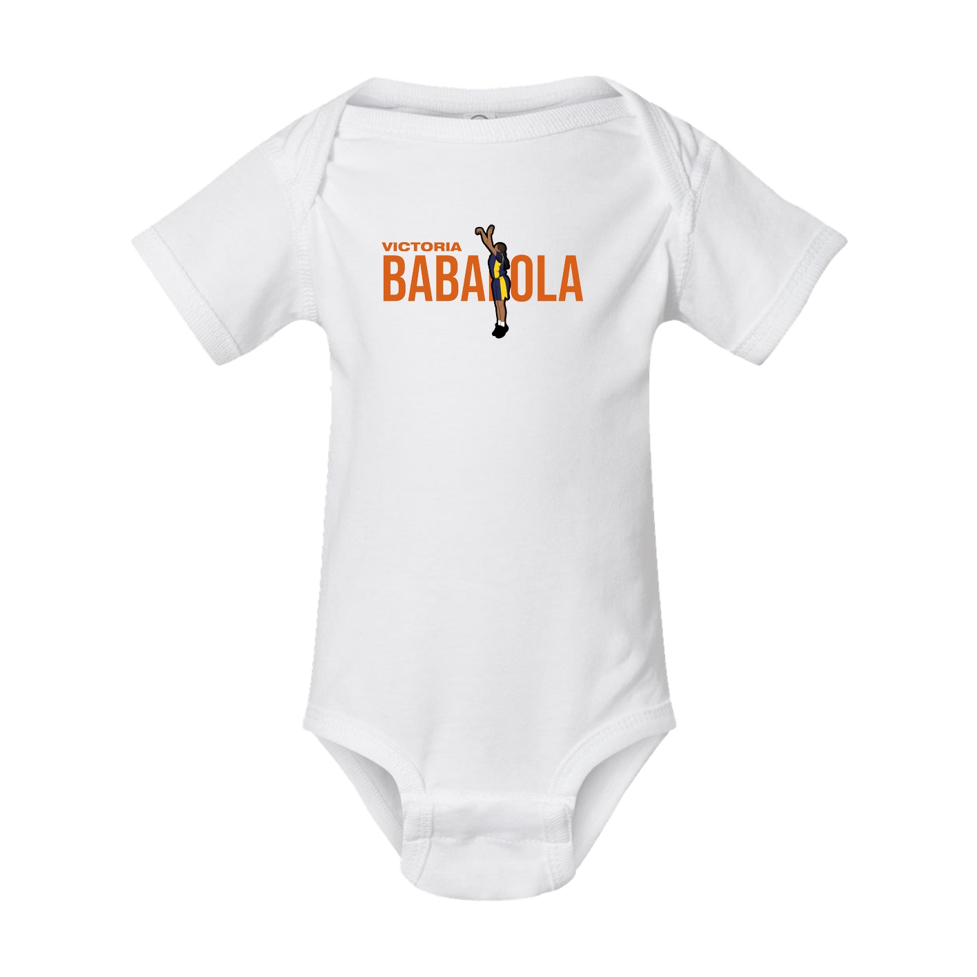 Baby Onesie — Player Name in White