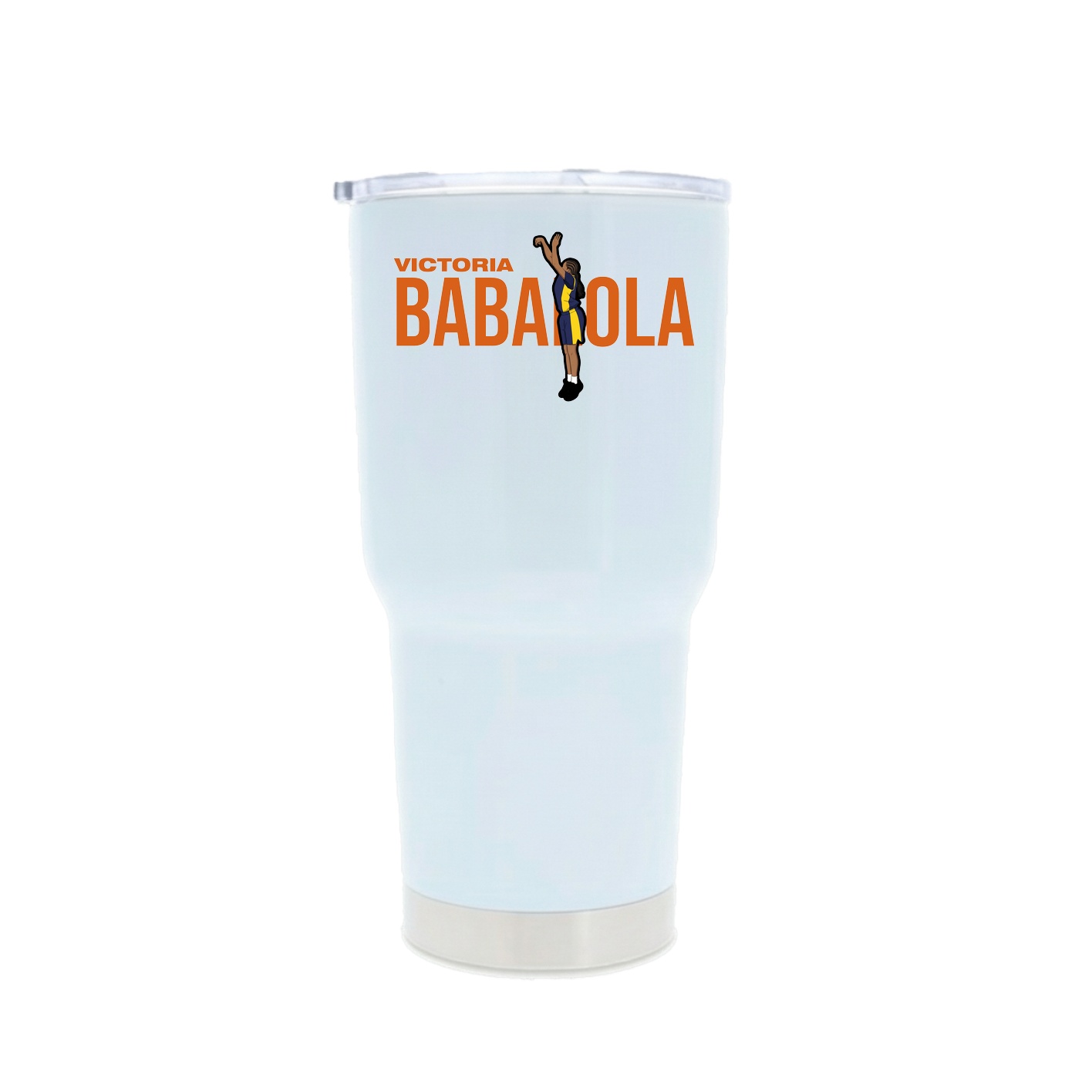 30oz Stainless Steel Tumbler — Player Name in White