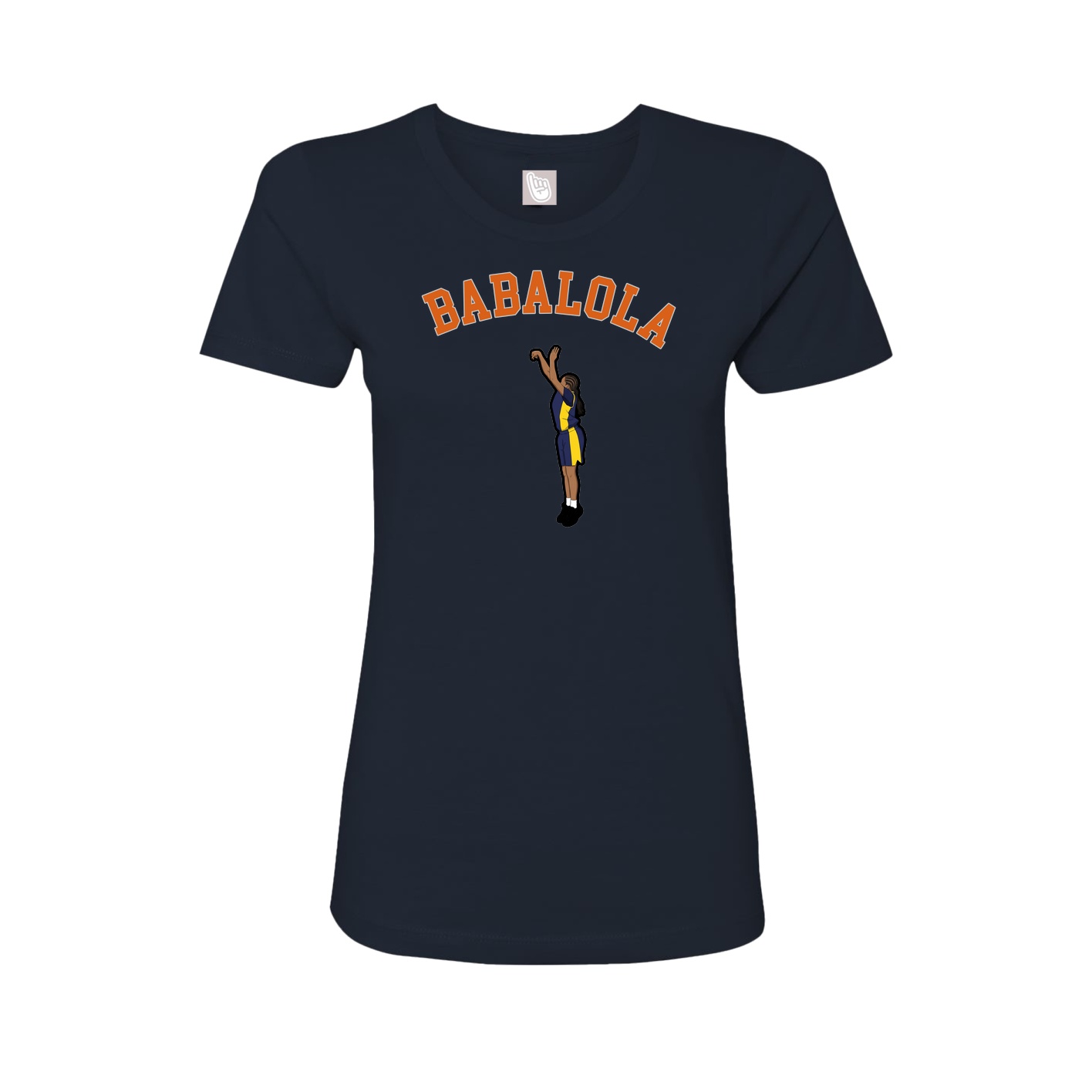 Fitted Women's Tee — Shirsey Arch in Navy