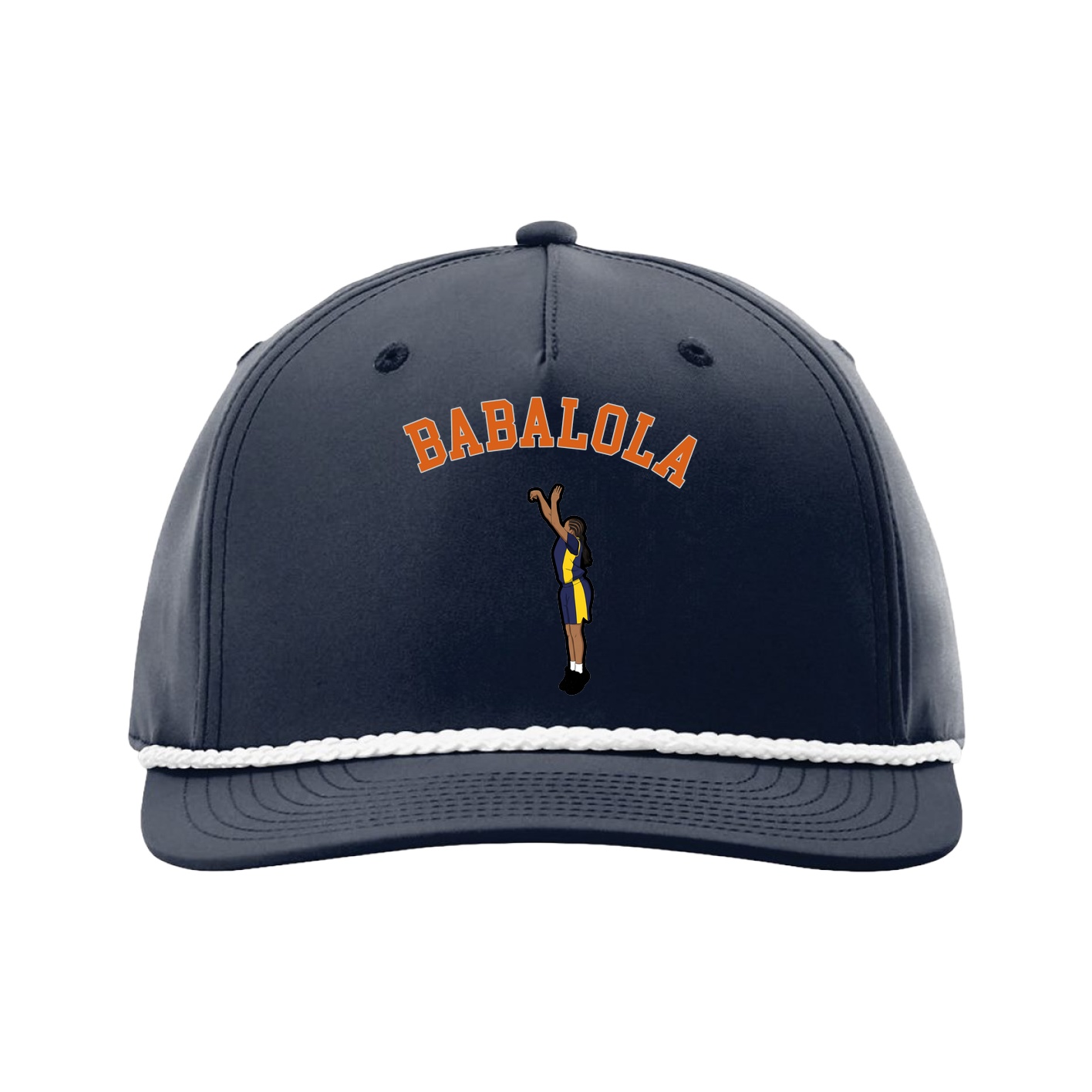 Five-Panel Classic Rope Cap — Shirsey Arch in Navy