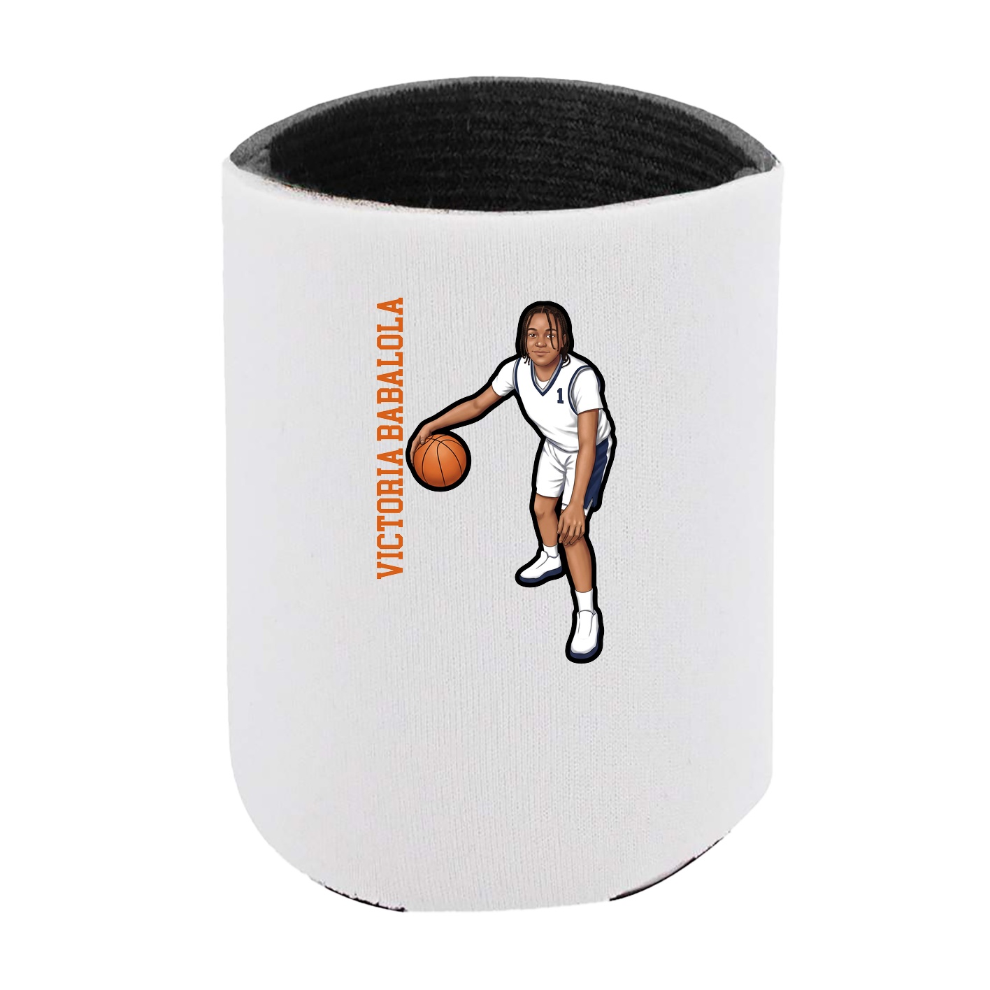 Can Holder — Name Vertical in White