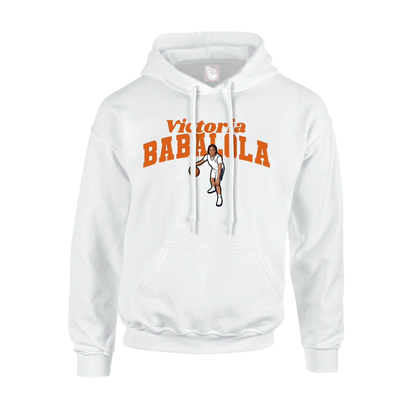 Hoodie — Signature Arch in White