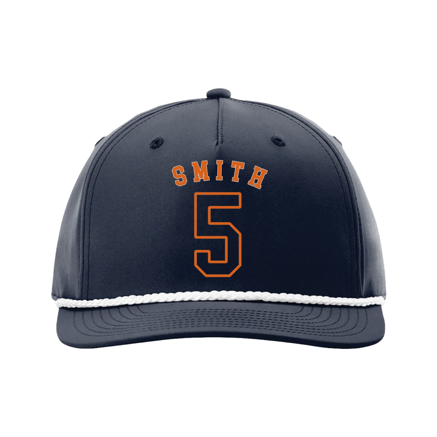Five-Panel Classic Rope Cap — Shirsey Arch in Navy