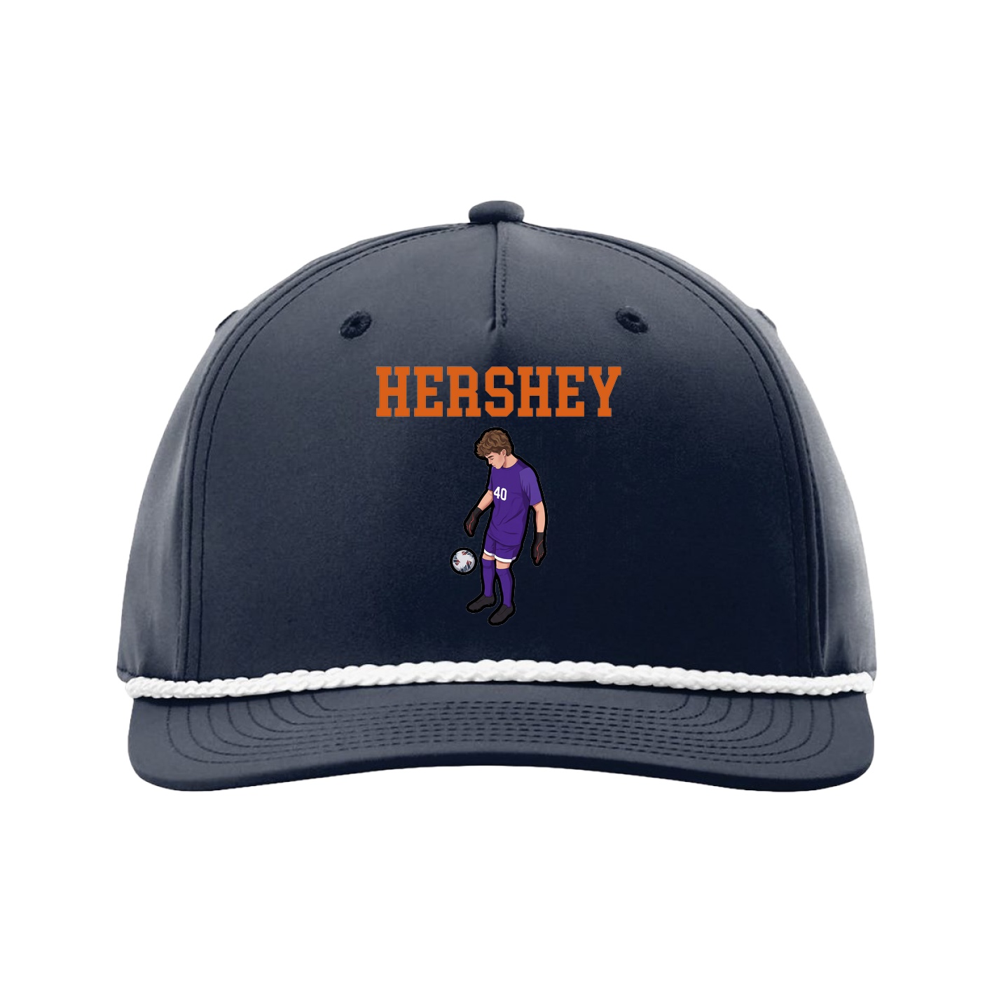 Five-Panel Classic Rope Cap — Shirsey in Navy