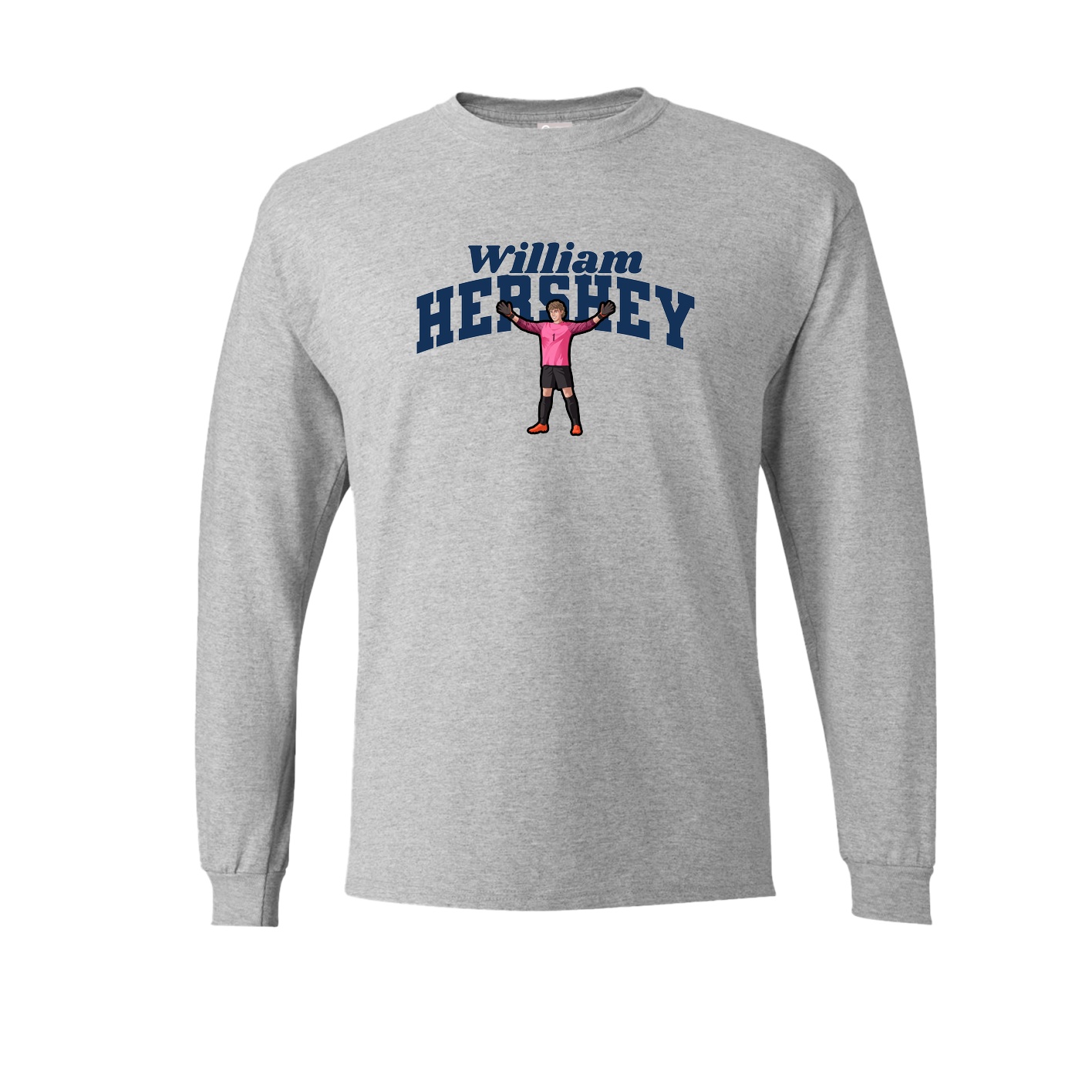 Long Sleeve Tee — Signature Arch in Grey