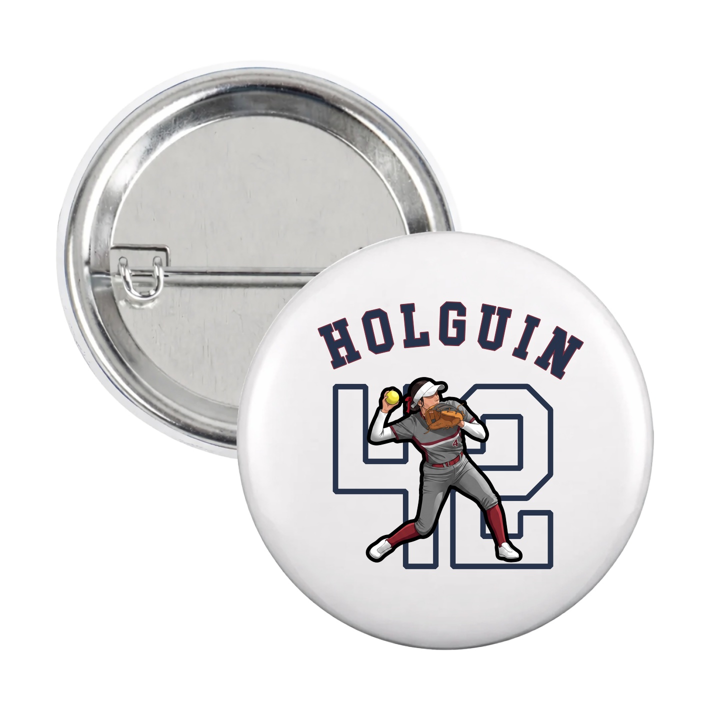 Game Day Button — Shirsey Arch in White
