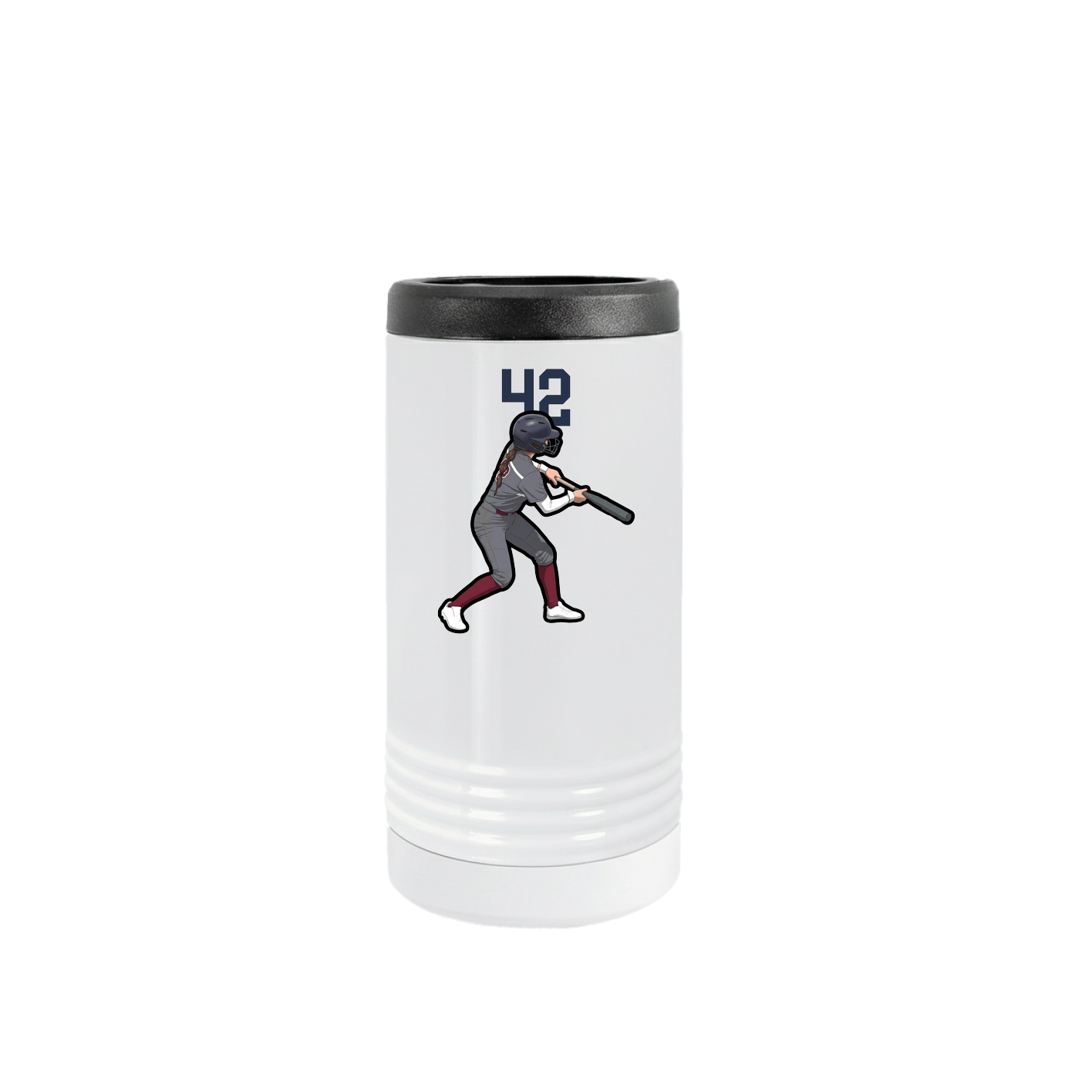 Slim Beverage Holder — Number Top in White