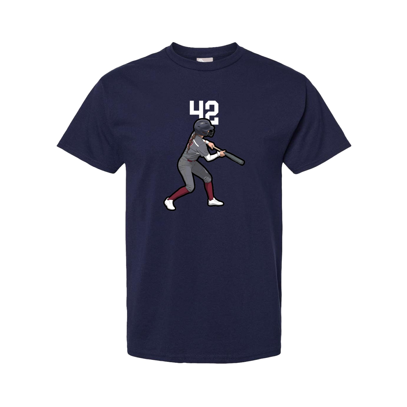 Youth Tee — Number Top in Navy