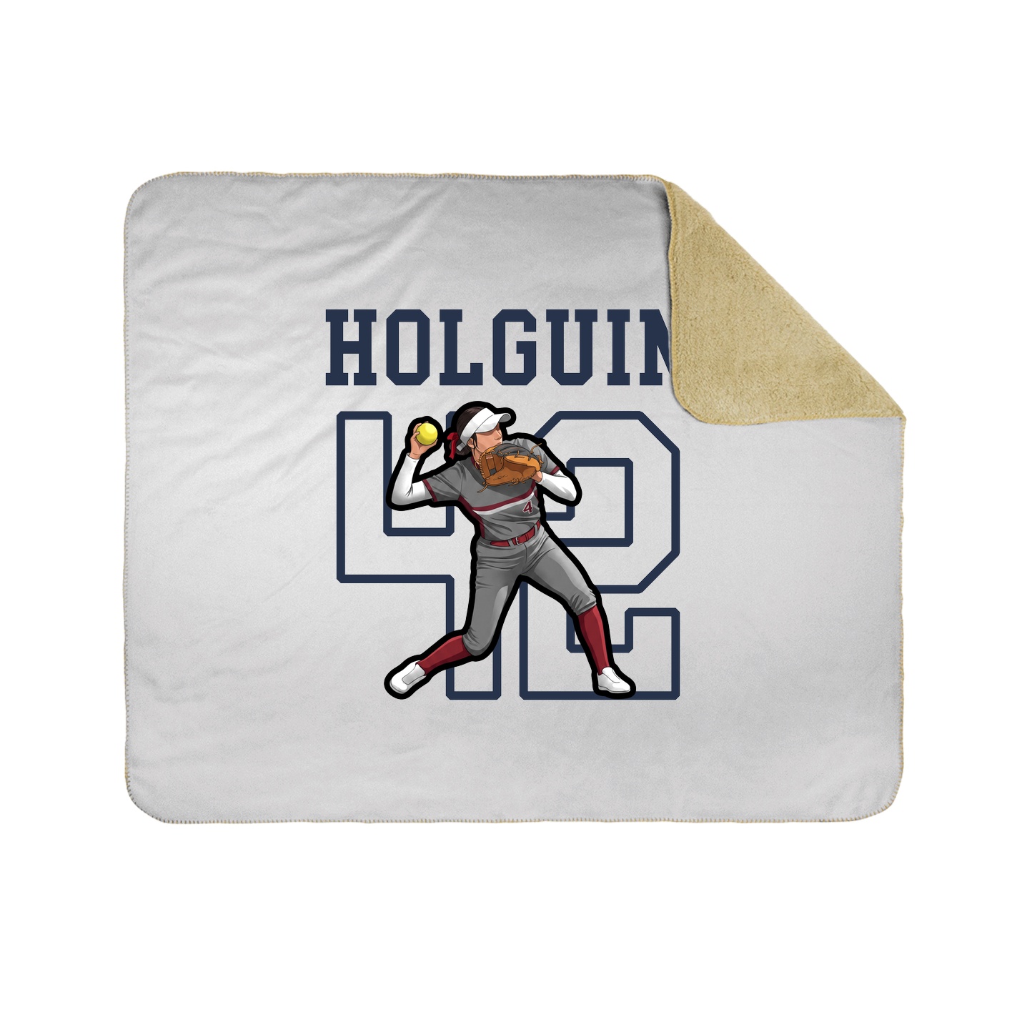 Throw Blanket — Shirsey in White